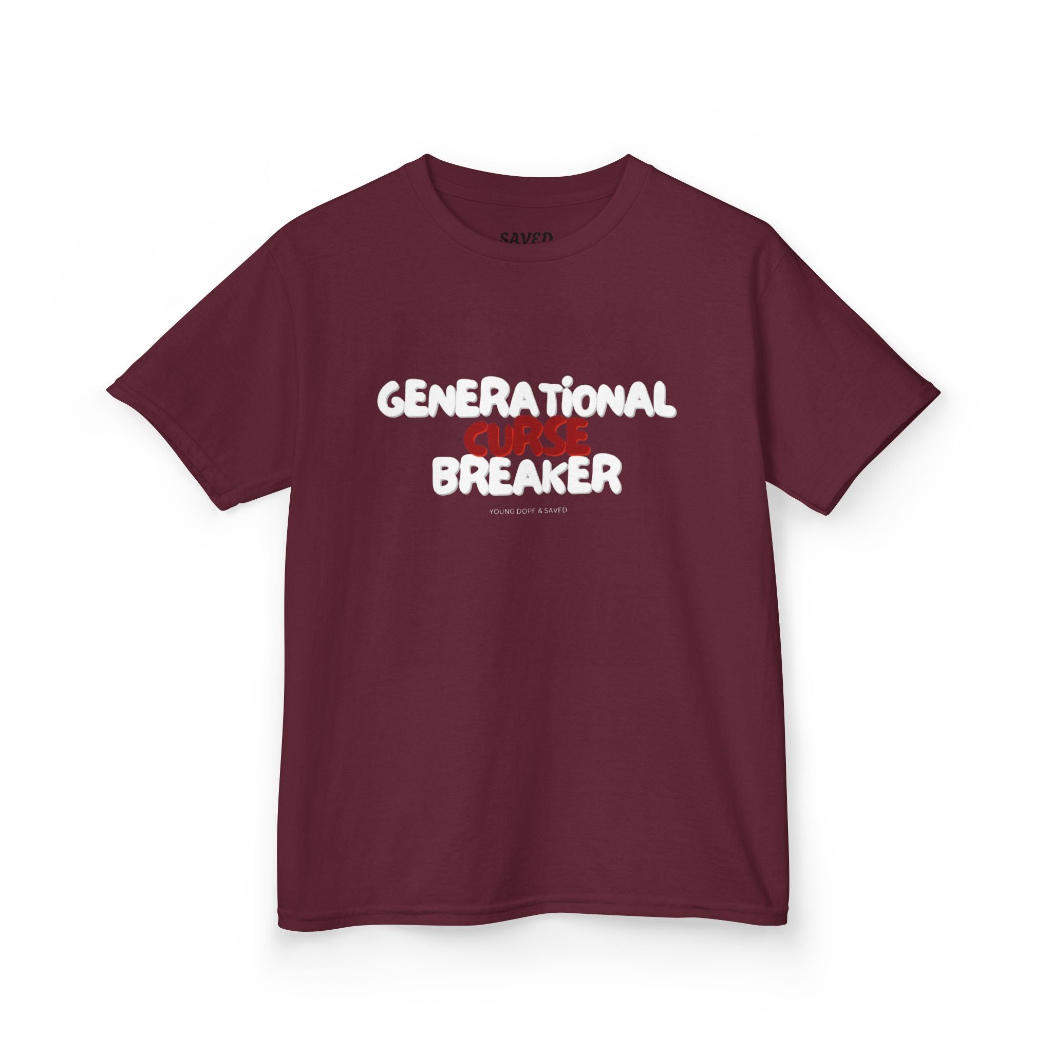 Generational Curse Breaker Inspirational Kids Tee with Scripture, Youth Casual Wear, Faith-Based Gift, Religious Kids Apparel, Cute Christian Shirt