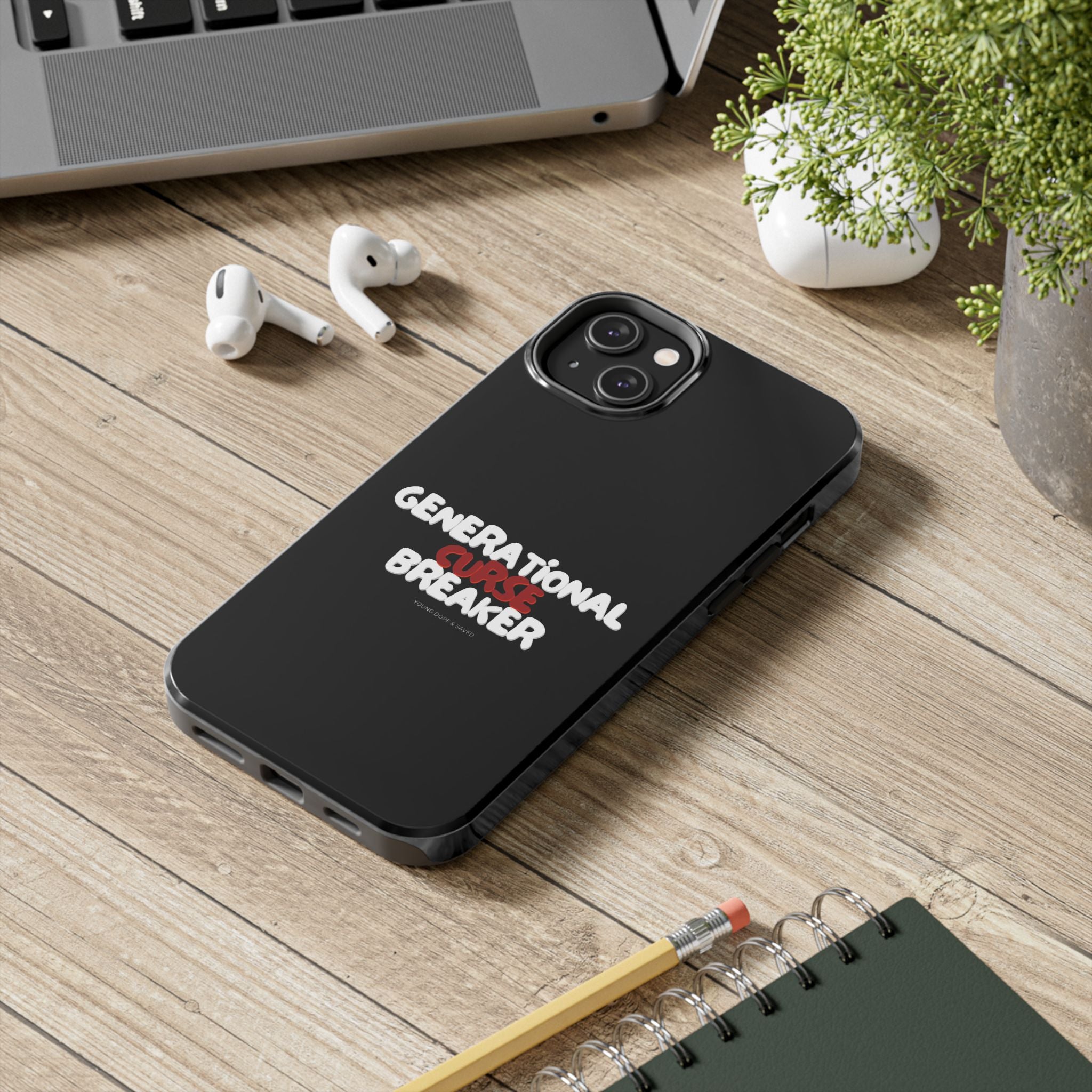 Generational Curse Breaker Tough Phone Cases, Durable Phone Cover, Gift for Millennials, Resilient Phone Case, Unique Smartphone Accessory
