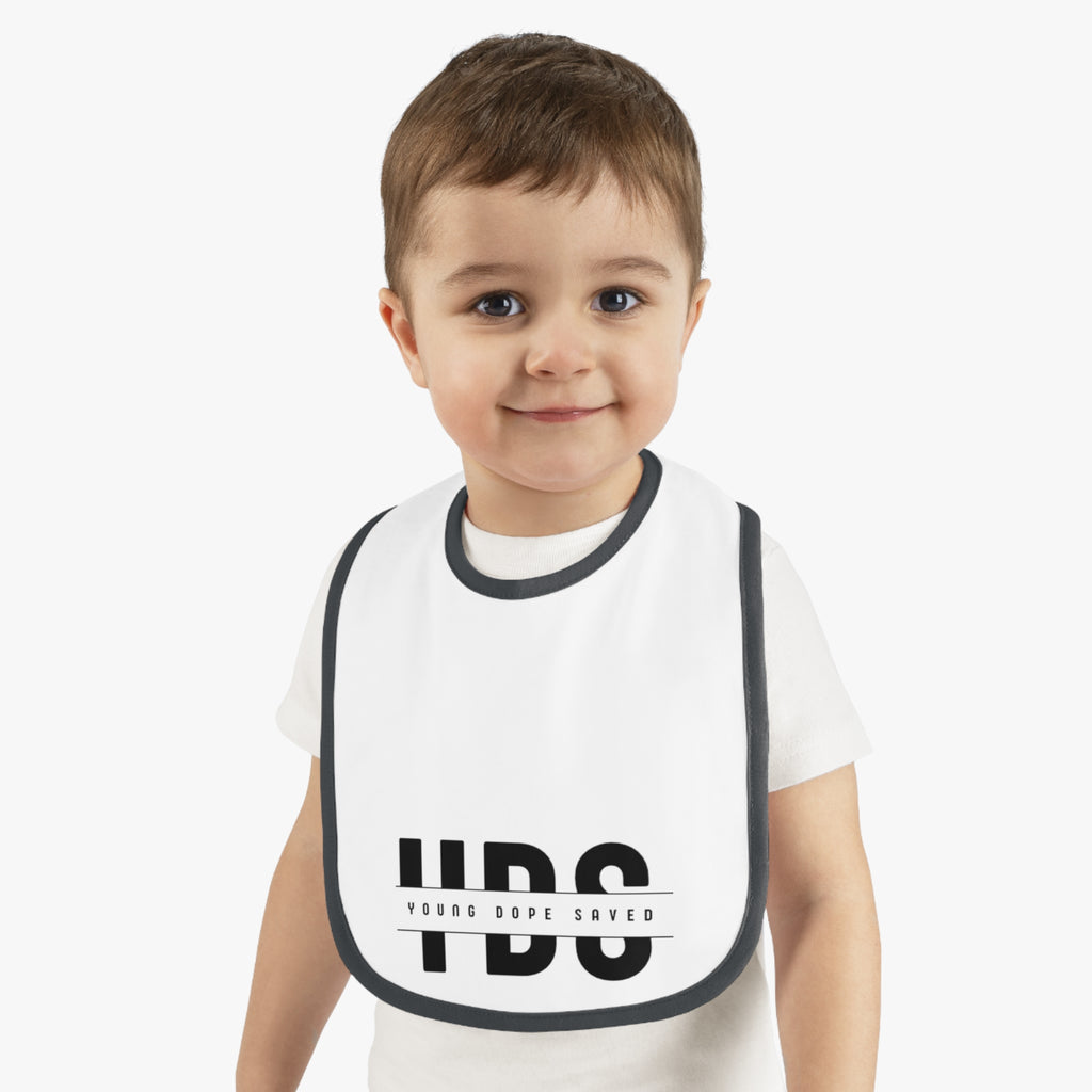 Stylish Young Dope & Saved Baby Bib for Trendy Toddlers | Unique Gift for Baby Showers, First Birthdays, or Everyday Use