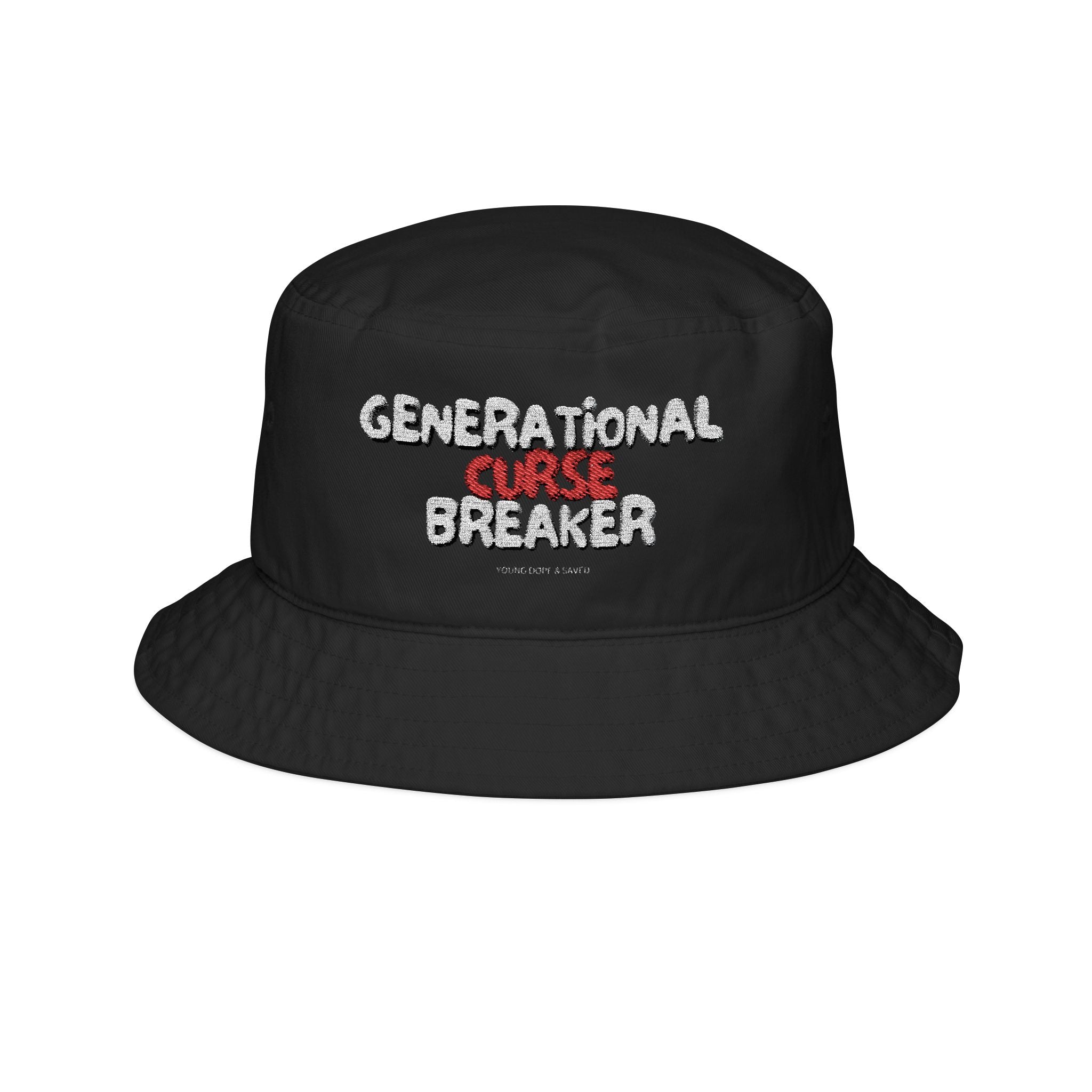 Stylish Bucket Hat for Trendsetters, 'Generational Curse Breaker' Embroidered, Perfect Gift for Summer, Festivals, Casual Wear