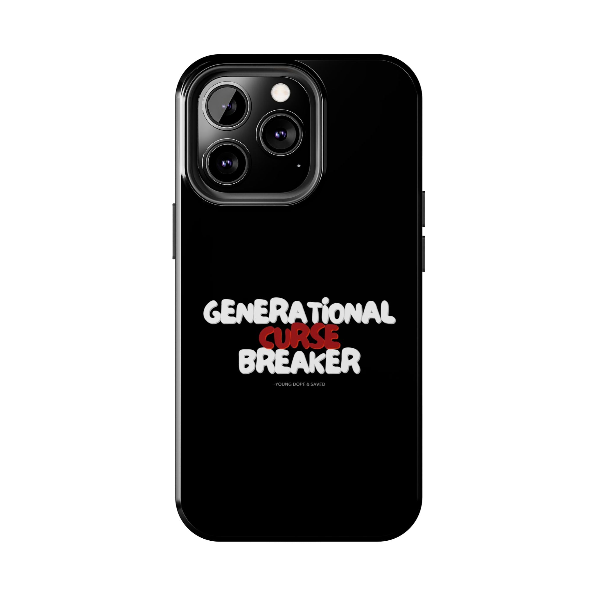 Generational Curse Breaker Tough Phone Cases, Durable Phone Cover, Gift for Millennials, Resilient Phone Case, Unique Smartphone Accessory