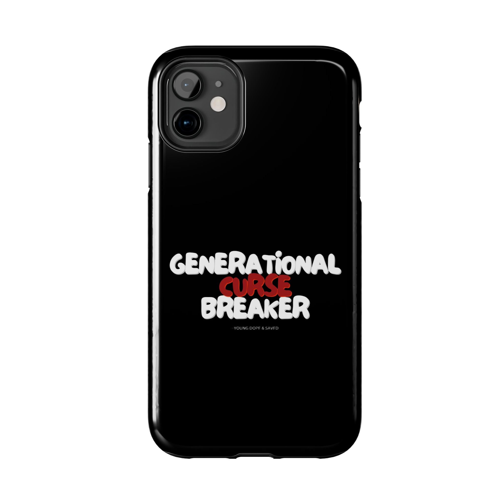 Generational Curse Breaker Tough Phone Cases, Durable Phone Cover, Gift for Millennials, Resilient Phone Case, Unique Smartphone Accessory