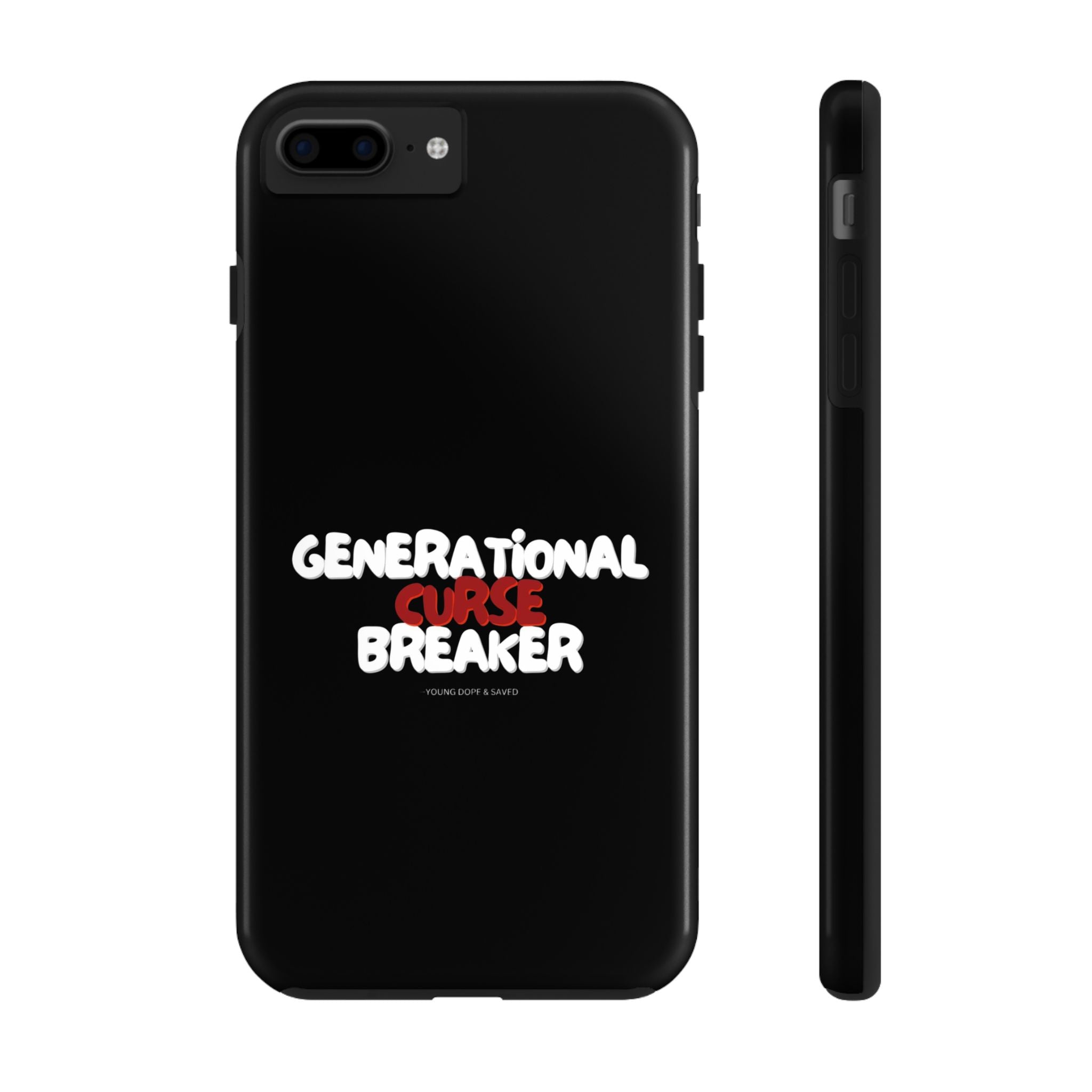 Generational Curse Breaker Tough Phone Cases, Durable Phone Cover, Gift for Millennials, Resilient Phone Case, Unique Smartphone Accessory