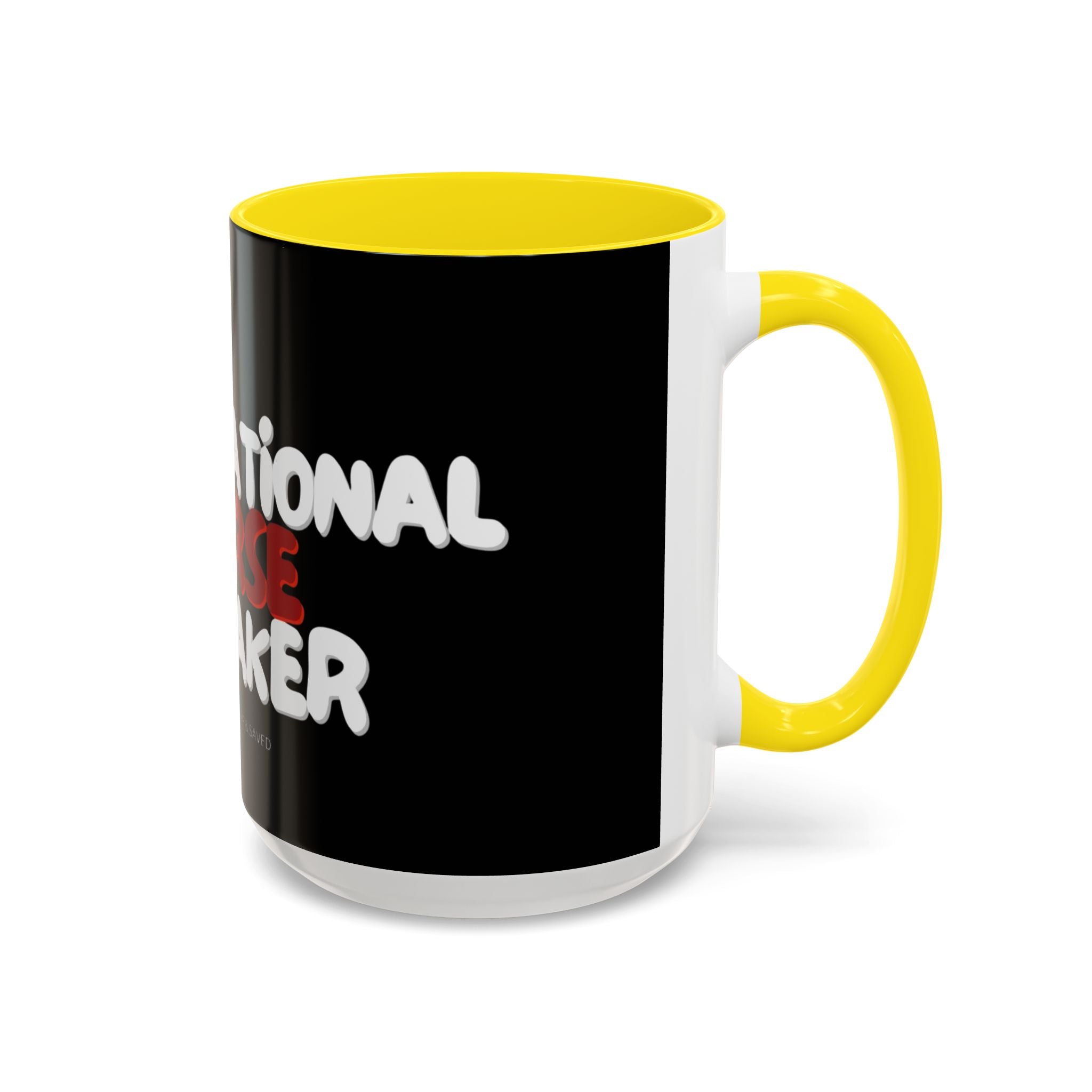 Curse Breaker Accent Coffee Mug - Faithful Daily Reminder, Inspirational Gift, Romans 10:13, Unique Coffee Cup, Religious Home Decor