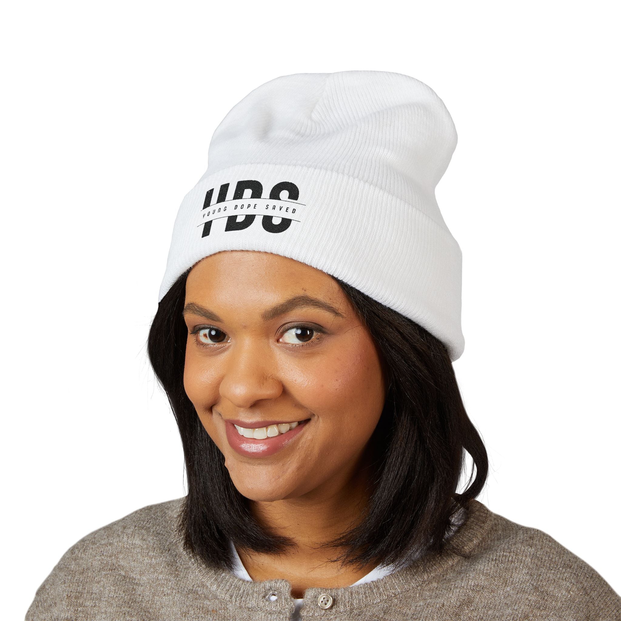 Classic Cuffed Young Dope & Saved Beanie with Embroidery, Stylish Winter Hat, Hipster Beanie, Gift for Him or Her, Winter Accessory, Streetwear Fashion