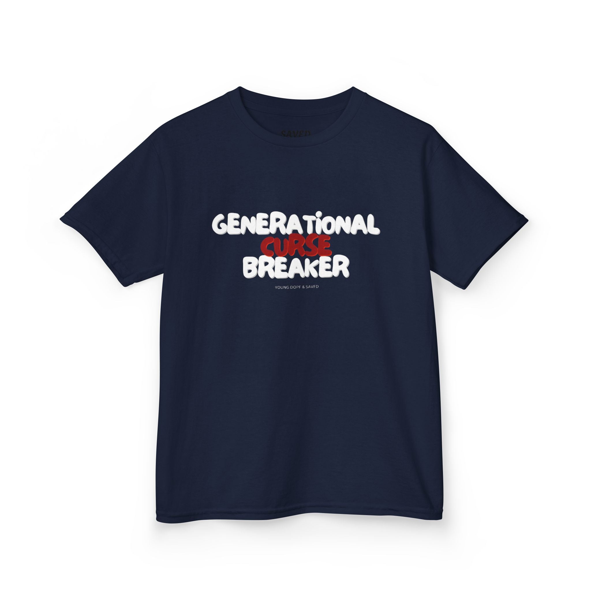 Generational Curse Breaker Inspirational Kids Tee with Scripture, Youth Casual Wear, Faith-Based Gift, Religious Kids Apparel, Cute Christian Shirt