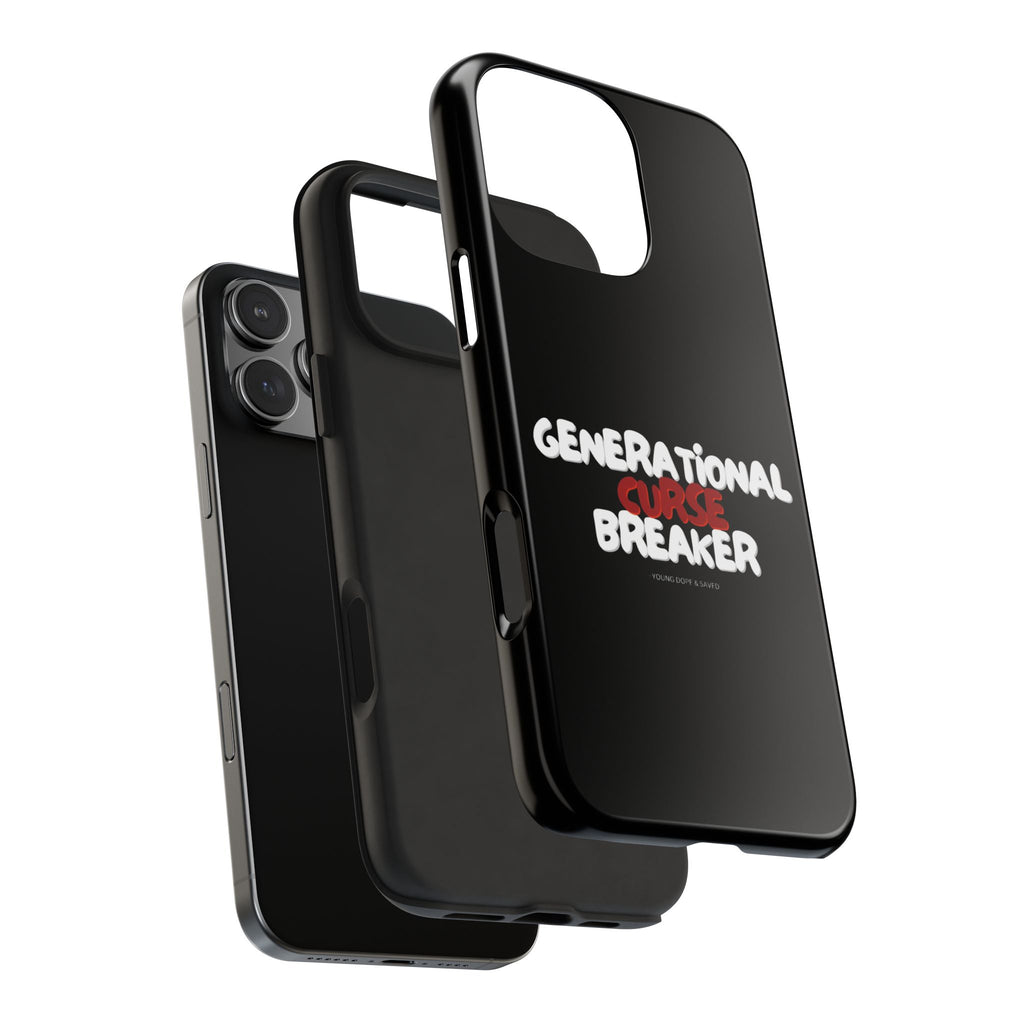 Generational Curse Breaker Tough Phone Cases, Durable Phone Cover, Gift for Millennials, Resilient Phone Case, Unique Smartphone Accessory