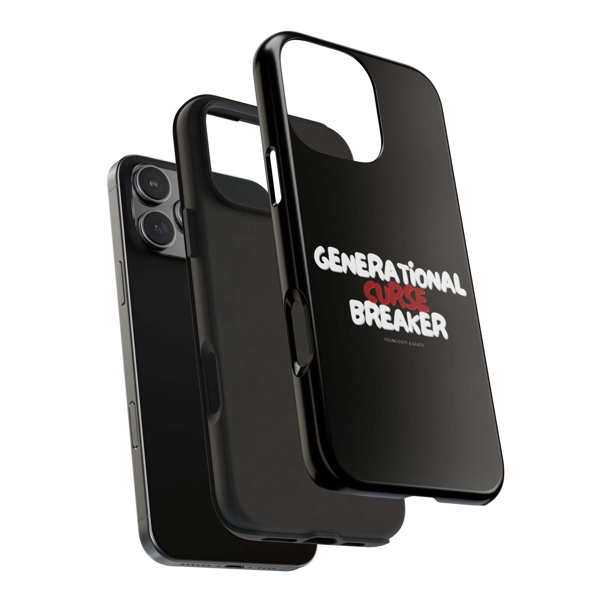 Generational Curse Breaker Tough Phone Cases, Durable Phone Cover, Gift for Millennials, Resilient Phone Case, Unique Smartphone Accessory