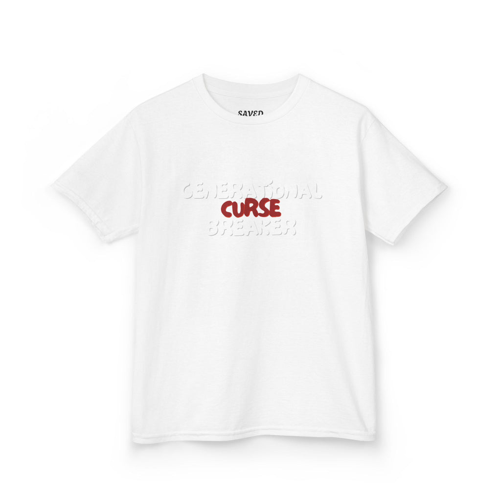 Generational Curse Breaker Inspirational Kids Tee with Scripture, Youth Casual Wear, Faith-Based Gift, Religious Kids Apparel, Cute Christian Shirt