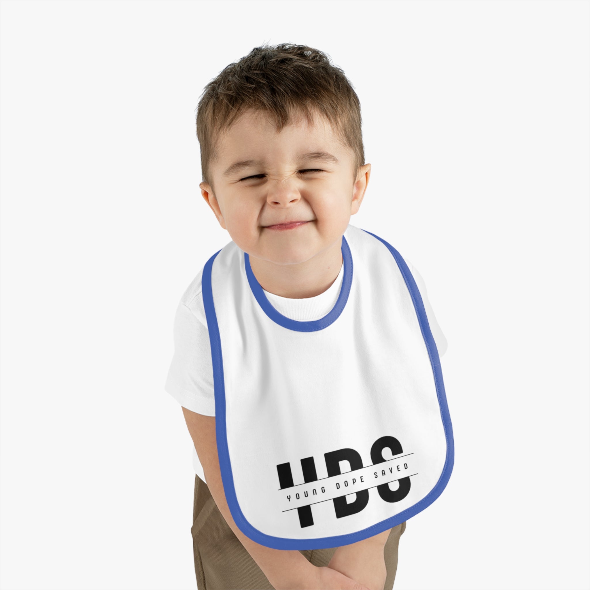 Stylish Young Dope & Saved Baby Bib for Trendy Toddlers | Unique Gift for Baby Showers, First Birthdays, or Everyday Use