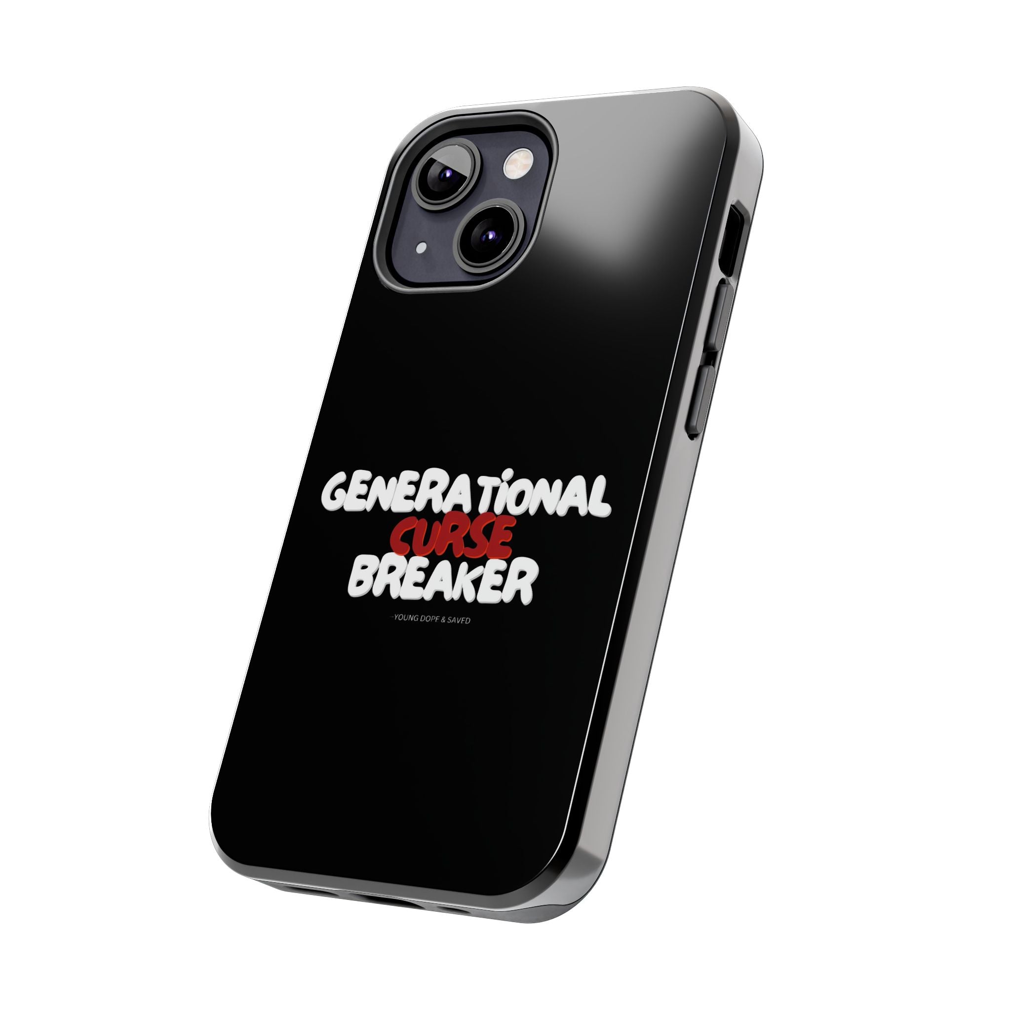 Generational Curse Breaker Tough Phone Cases, Durable Phone Cover, Gift for Millennials, Resilient Phone Case, Unique Smartphone Accessory