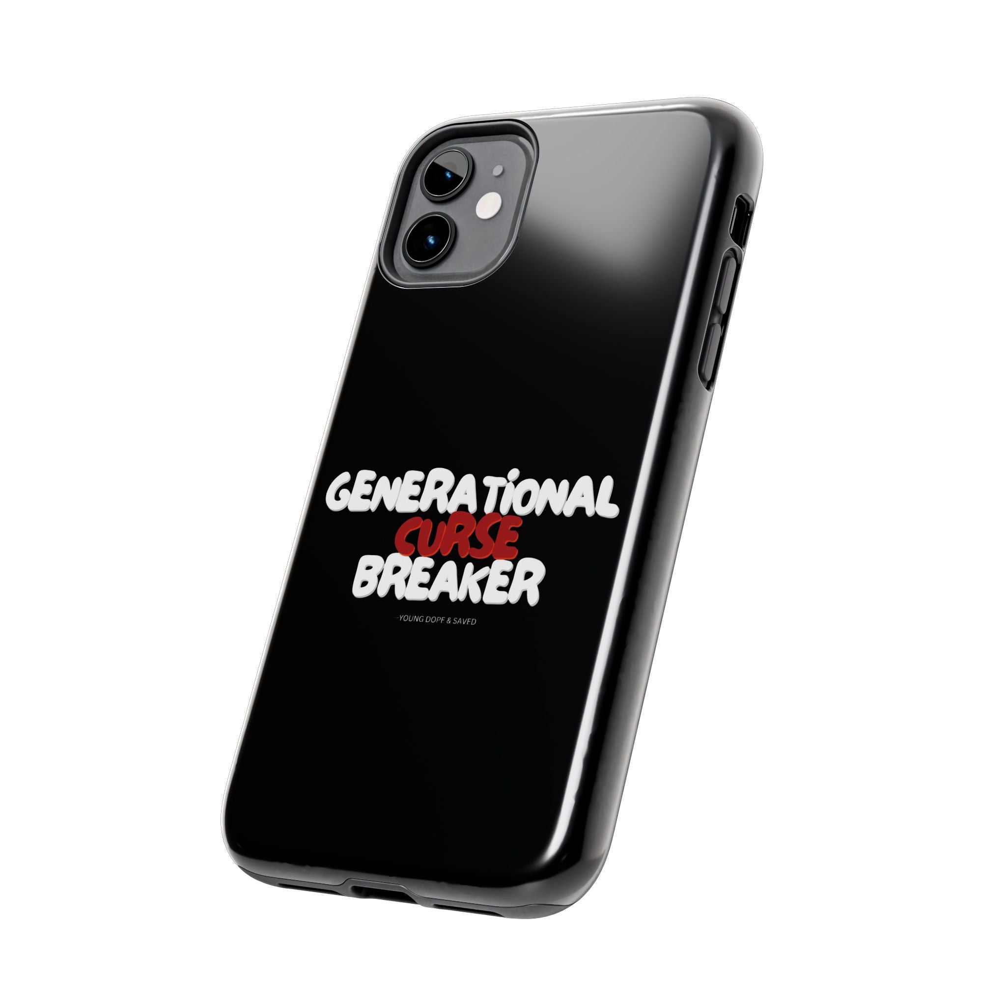 Generational Curse Breaker Tough Phone Cases, Durable Phone Cover, Gift for Millennials, Resilient Phone Case, Unique Smartphone Accessory