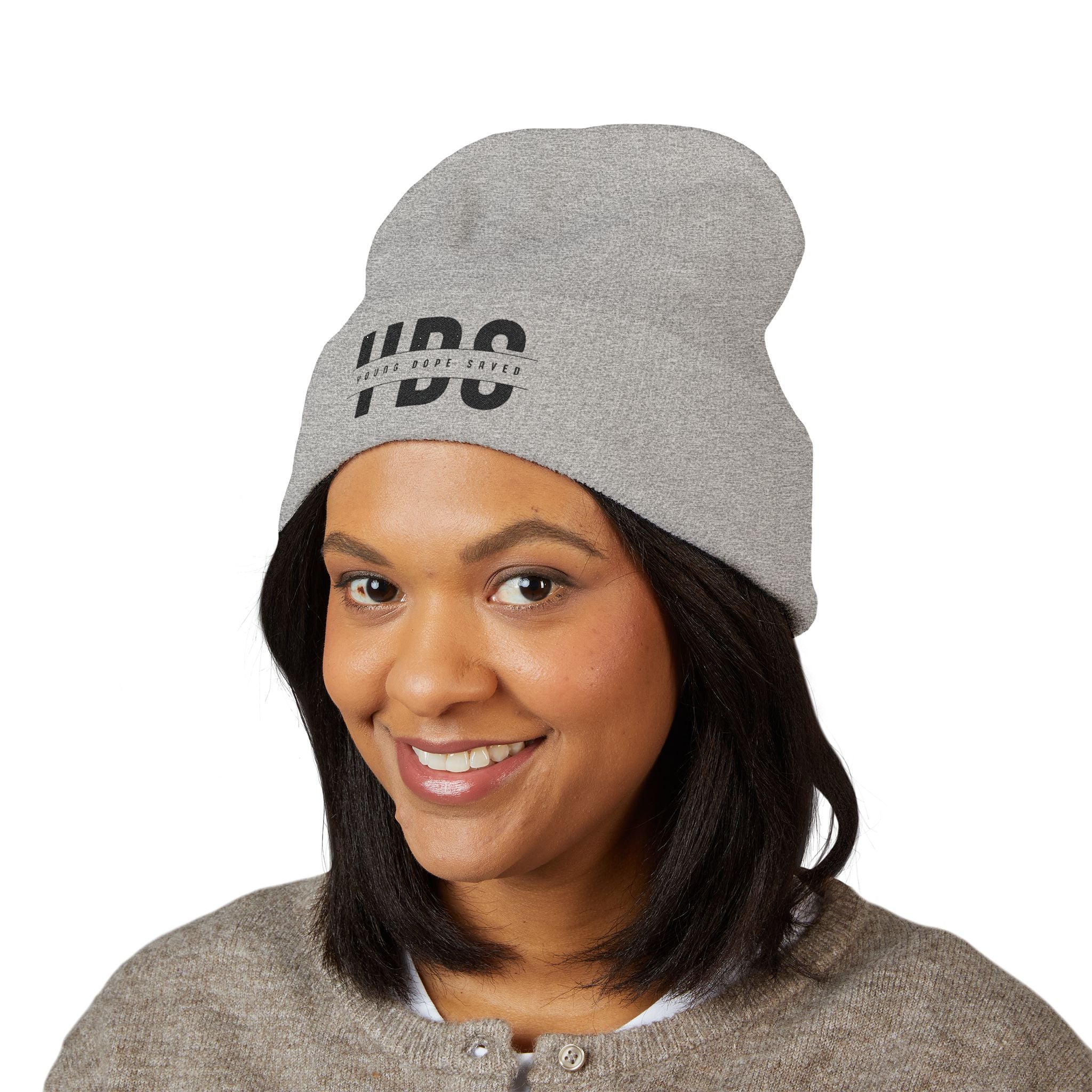 Classic Cuffed Young Dope & Saved Beanie with Embroidery, Stylish Winter Hat, Hipster Beanie, Gift for Him or Her, Winter Accessory, Streetwear Fashion