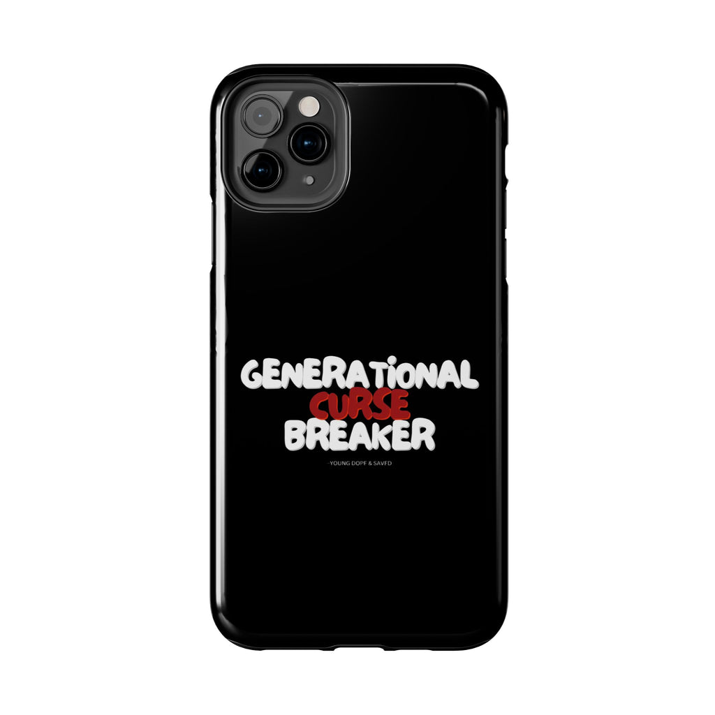 Generational Curse Breaker Tough Phone Cases, Durable Phone Cover, Gift for Millennials, Resilient Phone Case, Unique Smartphone Accessory