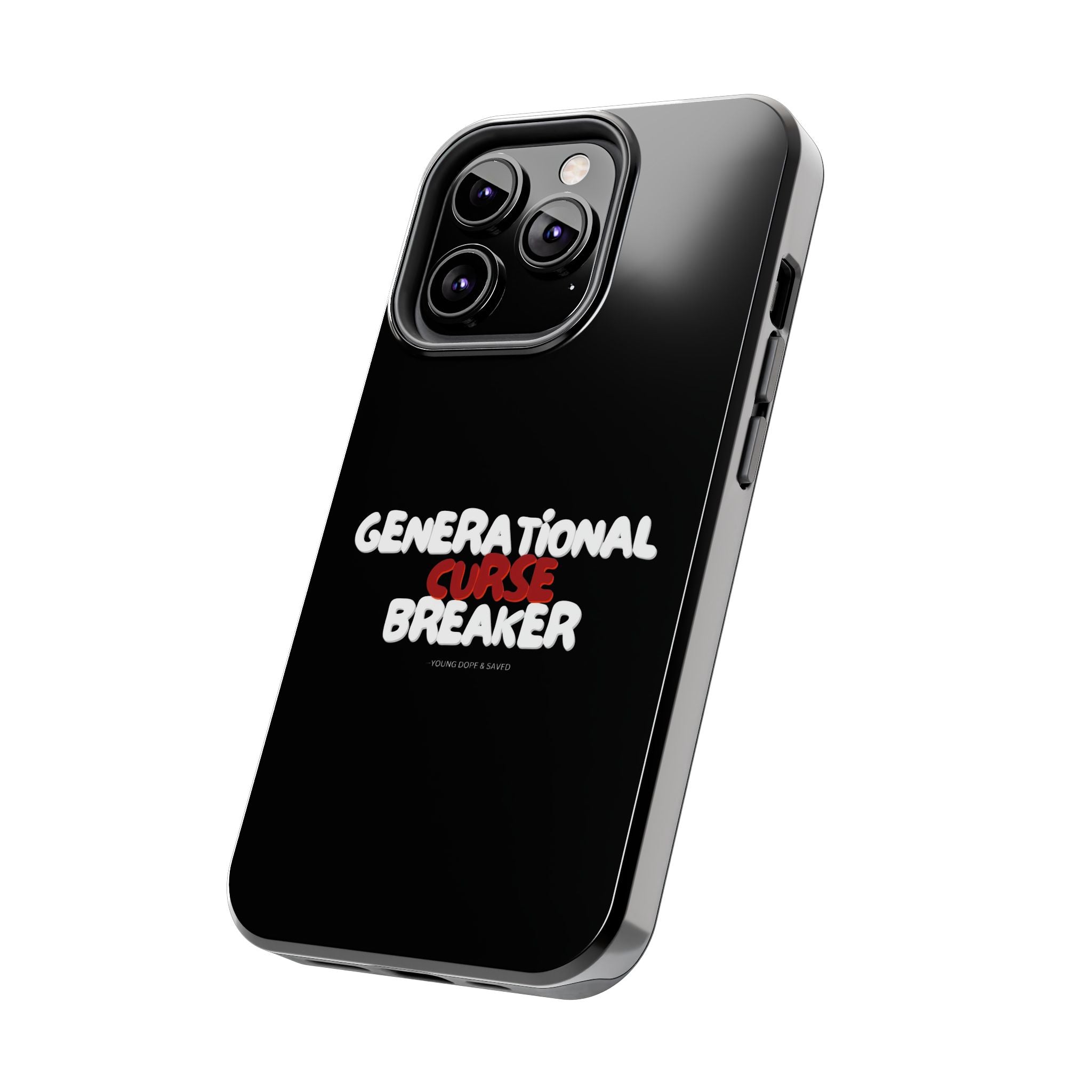 Generational Curse Breaker Tough Phone Cases, Durable Phone Cover, Gift for Millennials, Resilient Phone Case, Unique Smartphone Accessory