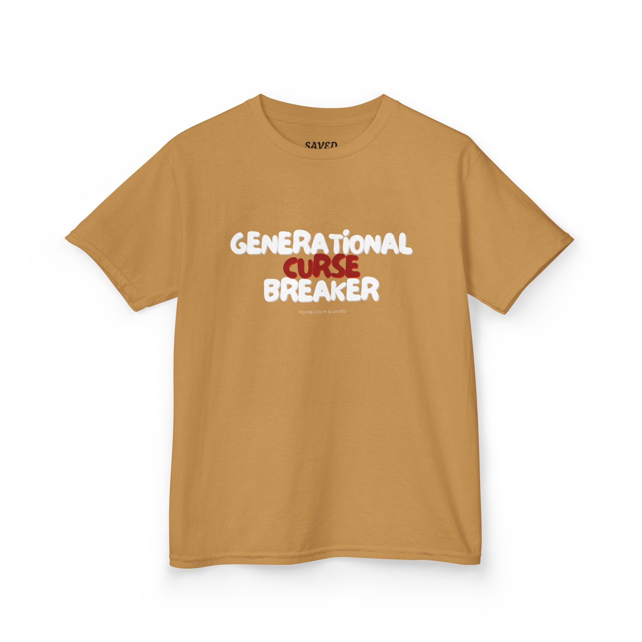 Generational Curse Breaker Inspirational Kids Tee with Scripture, Youth Casual Wear, Faith-Based Gift, Religious Kids Apparel, Cute Christian Shirt