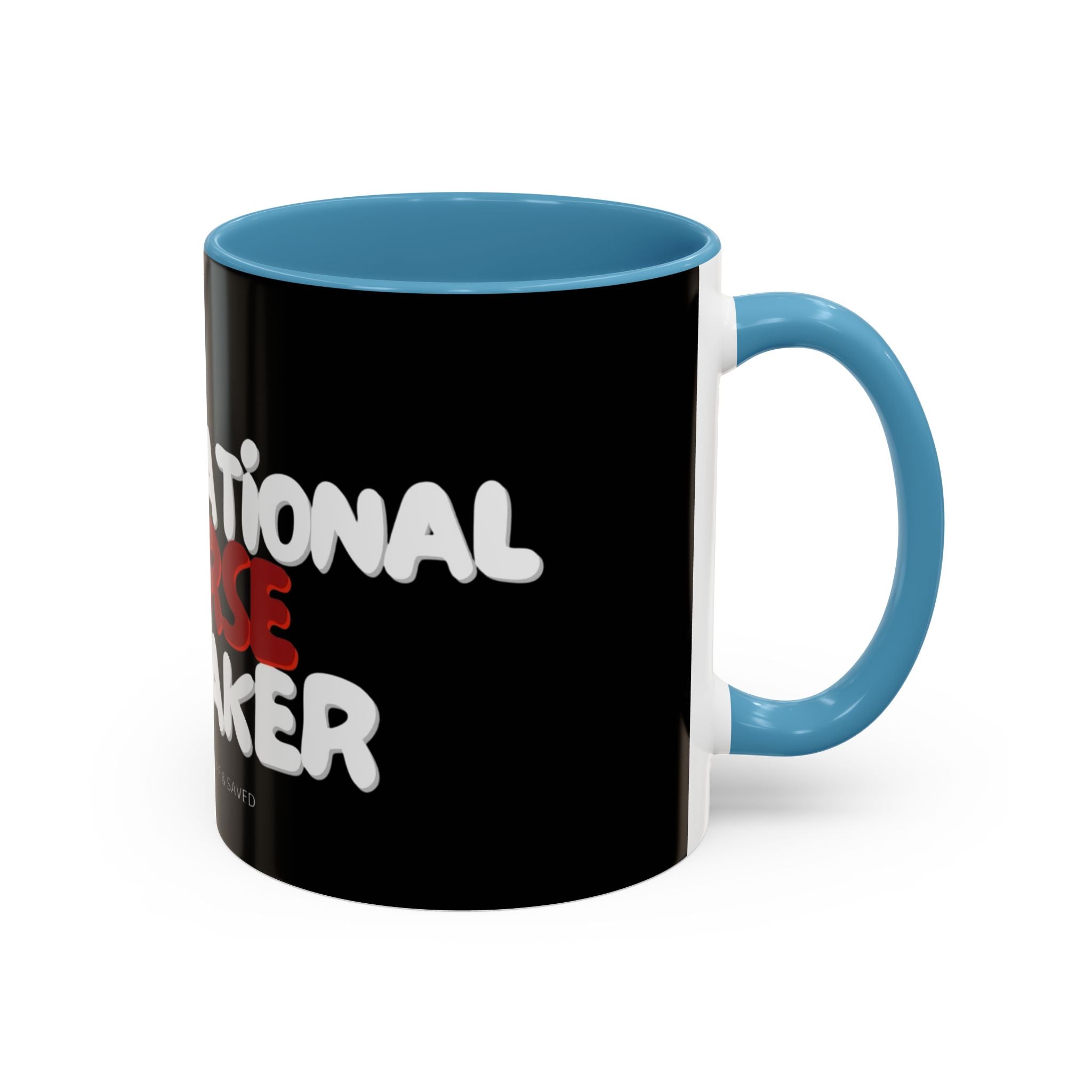 Curse Breaker Accent Coffee Mug - Faithful Daily Reminder, Inspirational Gift, Romans 10:13, Unique Coffee Cup, Religious Home Decor