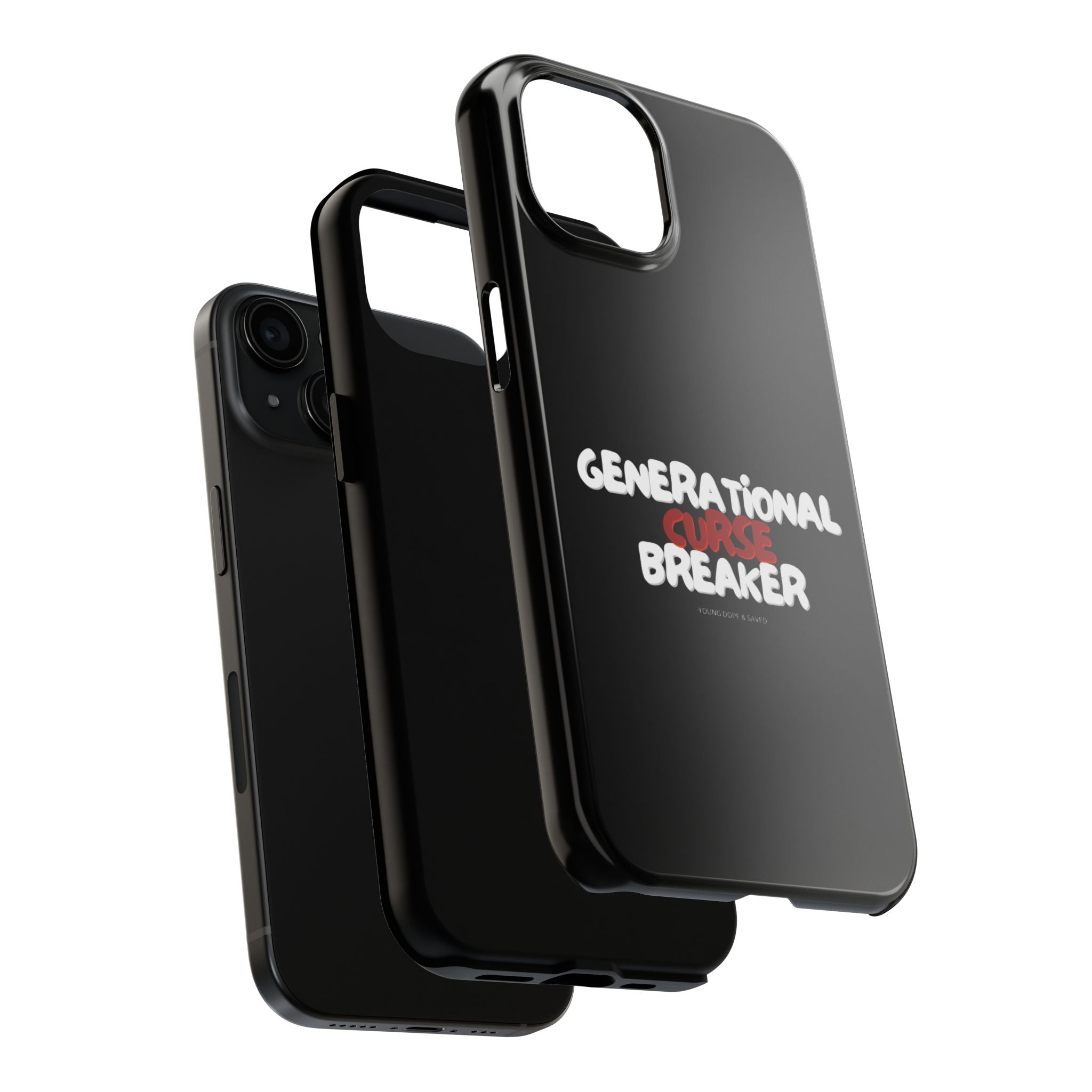Generational Curse Breaker Tough Phone Cases, Durable Phone Cover, Gift for Millennials, Resilient Phone Case, Unique Smartphone Accessory