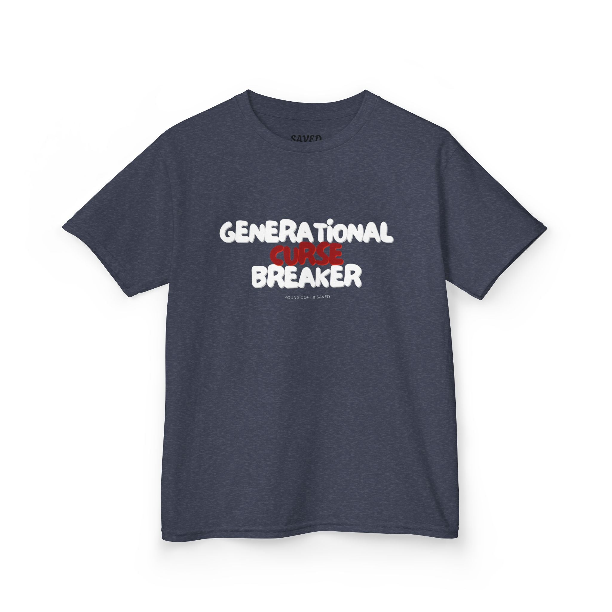 Generational Curse Breaker Inspirational Kids Tee with Scripture, Youth Casual Wear, Faith-Based Gift, Religious Kids Apparel, Cute Christian Shirt