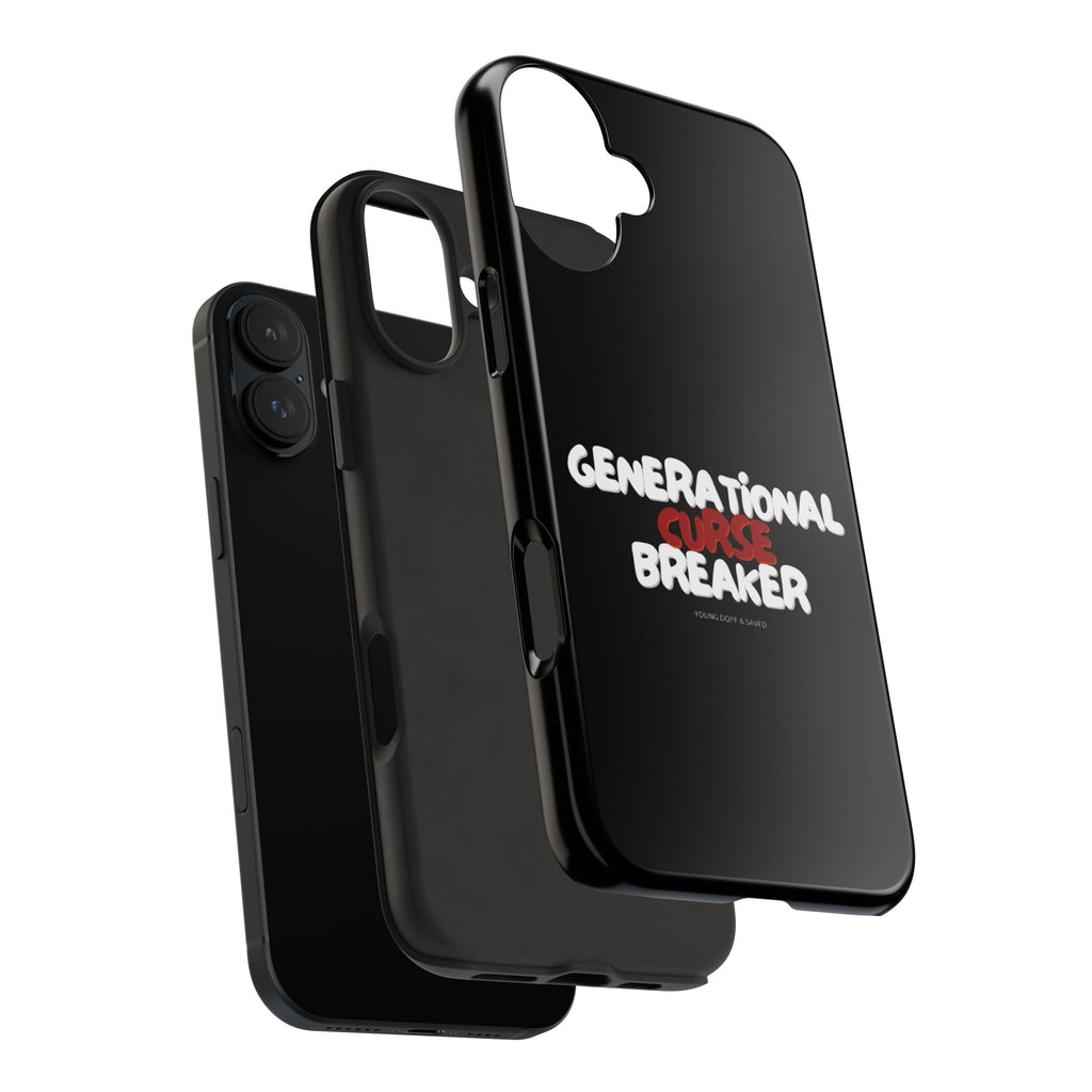 Generational Curse Breaker Tough Phone Cases, Durable Phone Cover, Gift for Millennials, Resilient Phone Case, Unique Smartphone Accessory