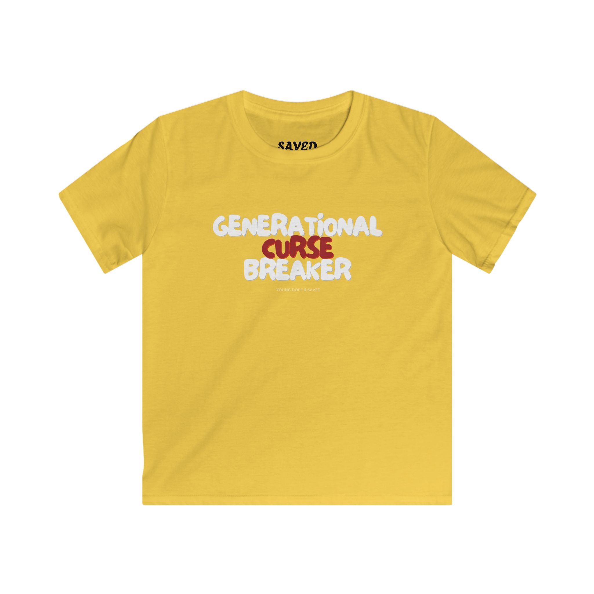 Generational Curse Breaker, Kids Inspirational Tee, Faith-Based Cotton T-Shirt, Religious Kids Clothing, Bible Verse Apparel, Cute Boys or Girls Gift