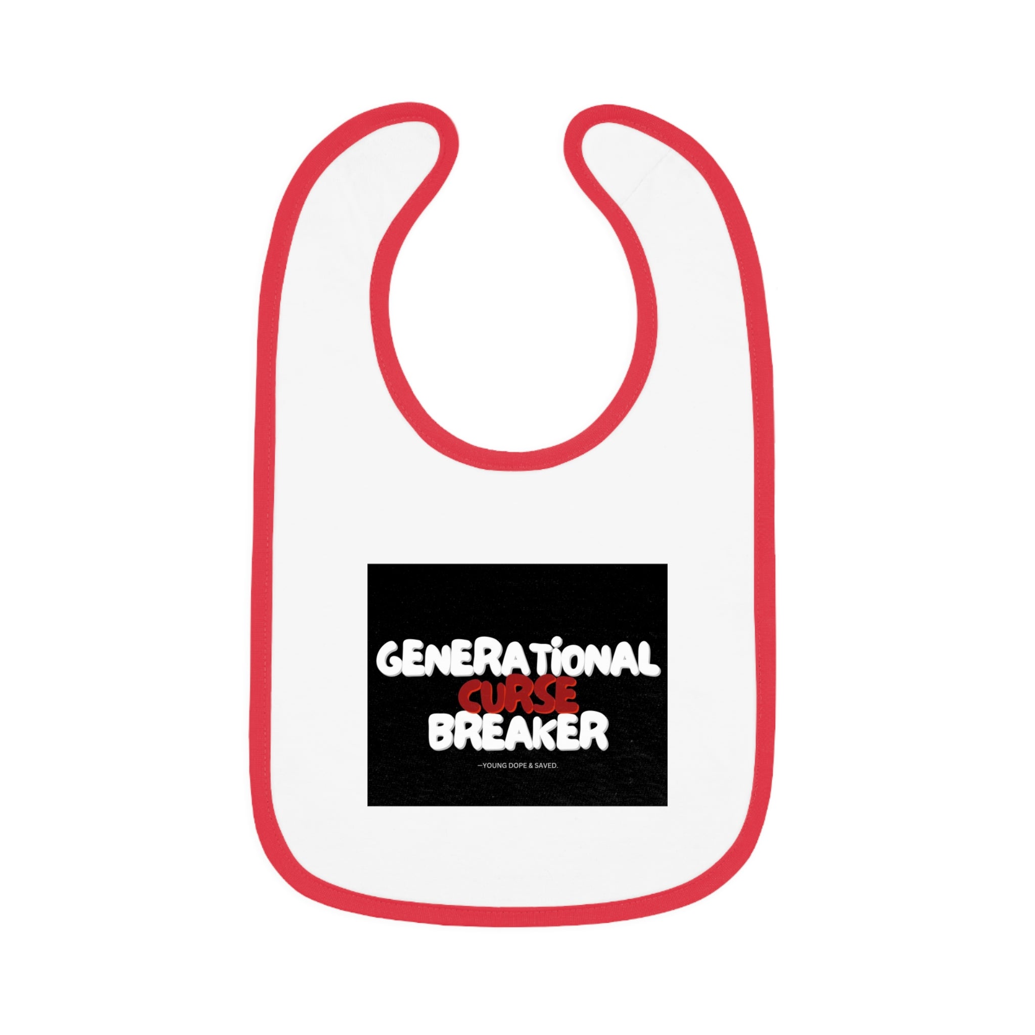 Generational Curse Breaker Baby Bib, Cute Infant Bib for New Parents, Baby Shower Gift, Toddler Feeding Gear, Fun Kids Accessories