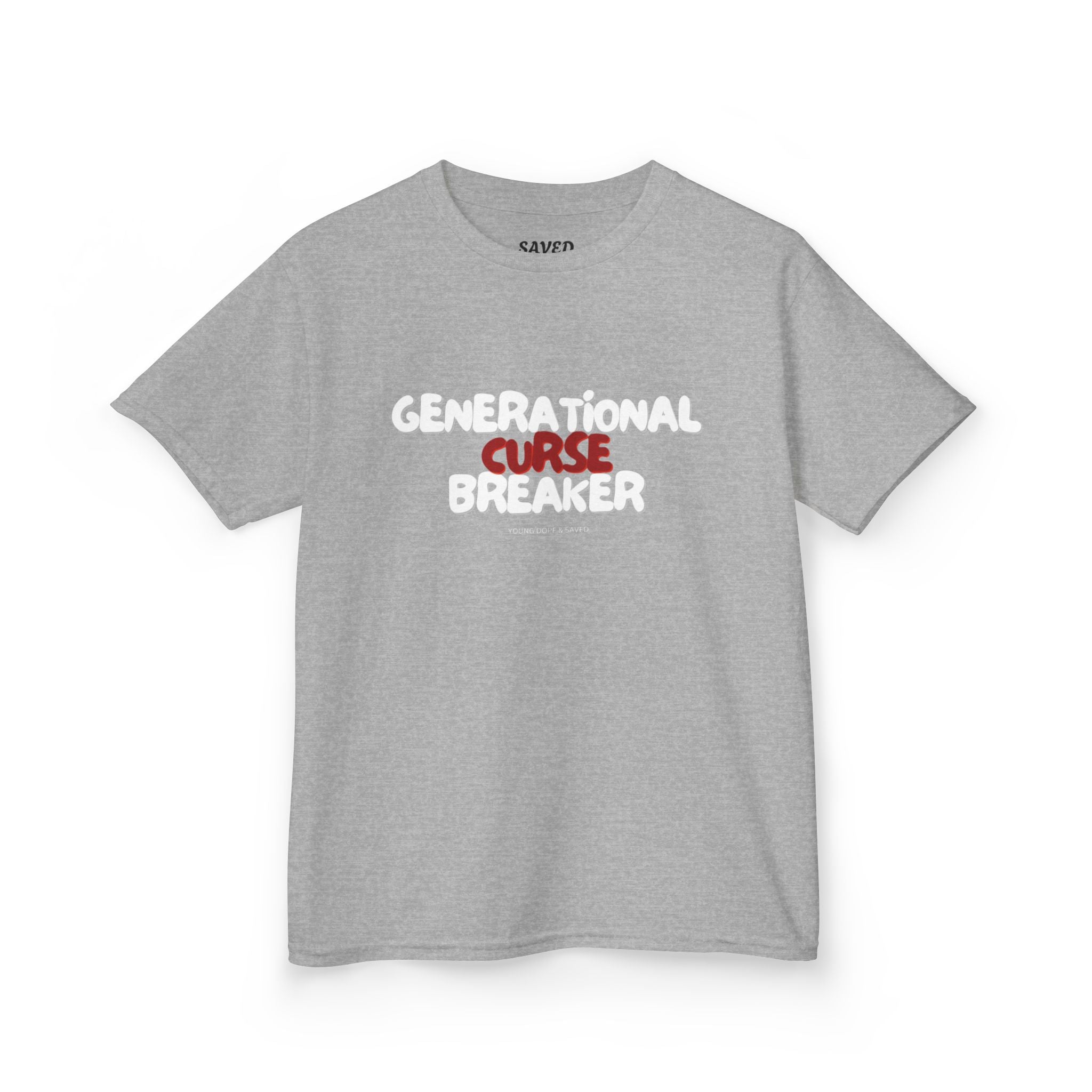 Generational Curse Breaker Inspirational Kids Tee with Scripture, Youth Casual Wear, Faith-Based Gift, Religious Kids Apparel, Cute Christian Shirt