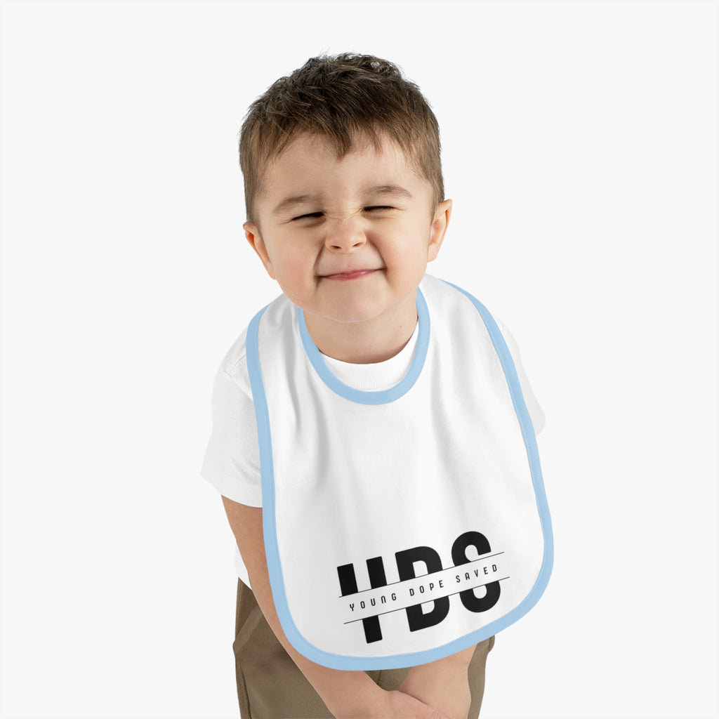 Stylish Young Dope & Saved Baby Bib for Trendy Toddlers | Unique Gift for Baby Showers, First Birthdays, or Everyday Use
