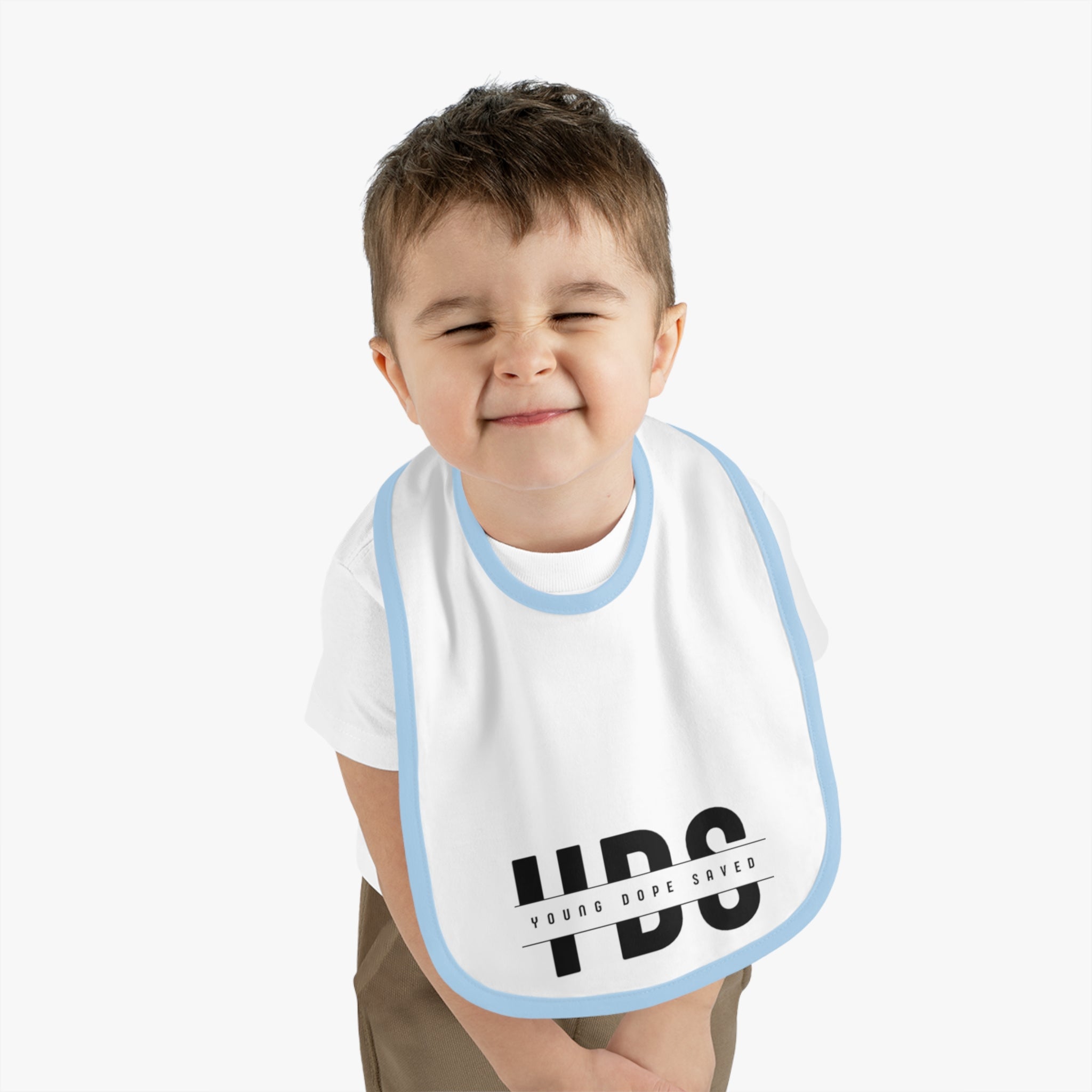Stylish Young Dope & Saved Baby Bib for Trendy Toddlers | Unique Gift for Baby Showers, First Birthdays, or Everyday Use