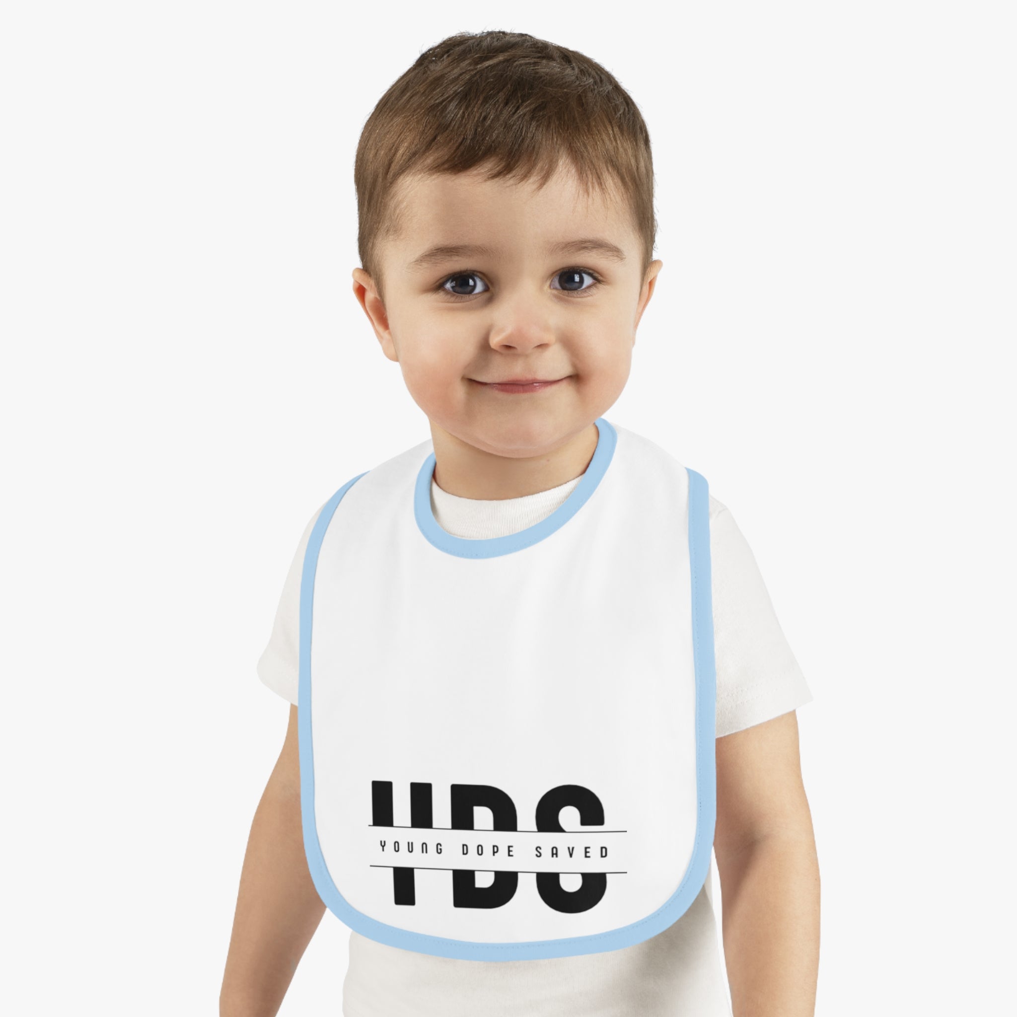 Stylish Young Dope & Saved Baby Bib for Trendy Toddlers | Unique Gift for Baby Showers, First Birthdays, or Everyday Use