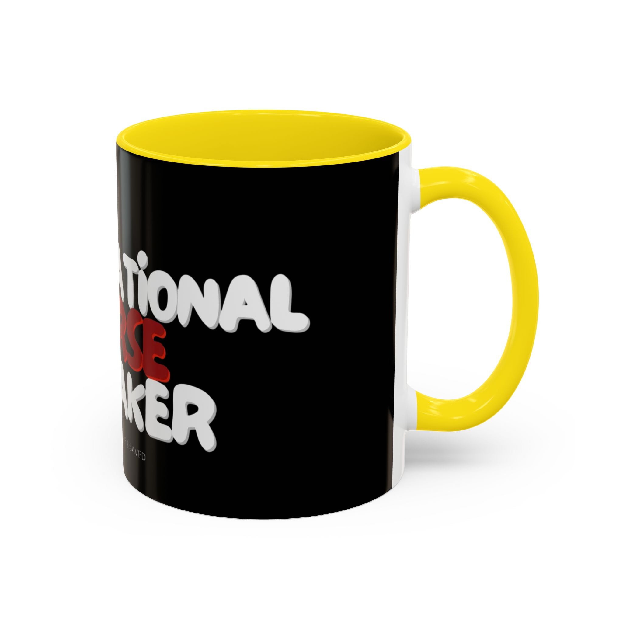 Curse Breaker Accent Coffee Mug - Faithful Daily Reminder, Inspirational Gift, Romans 10:13, Unique Coffee Cup, Religious Home Decor