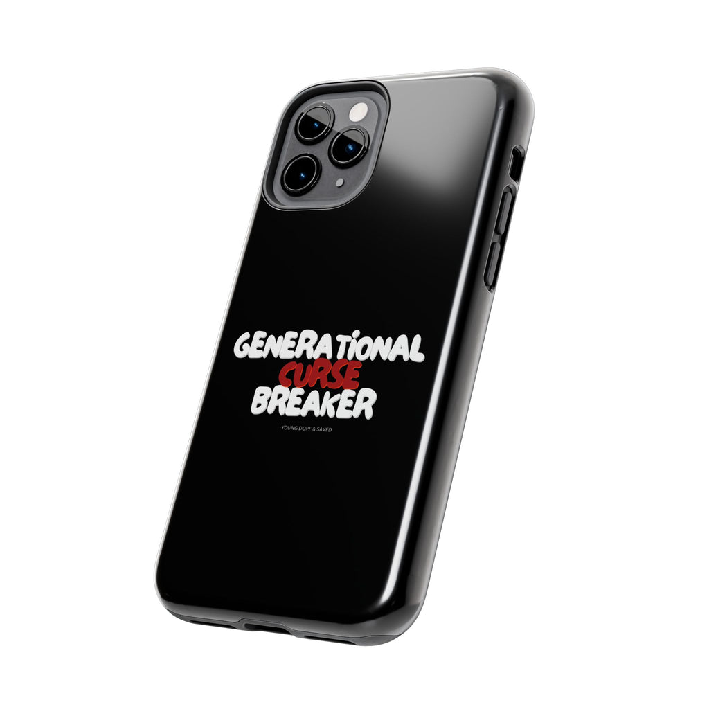 Generational Curse Breaker Tough Phone Cases, Durable Phone Cover, Gift for Millennials, Resilient Phone Case, Unique Smartphone Accessory