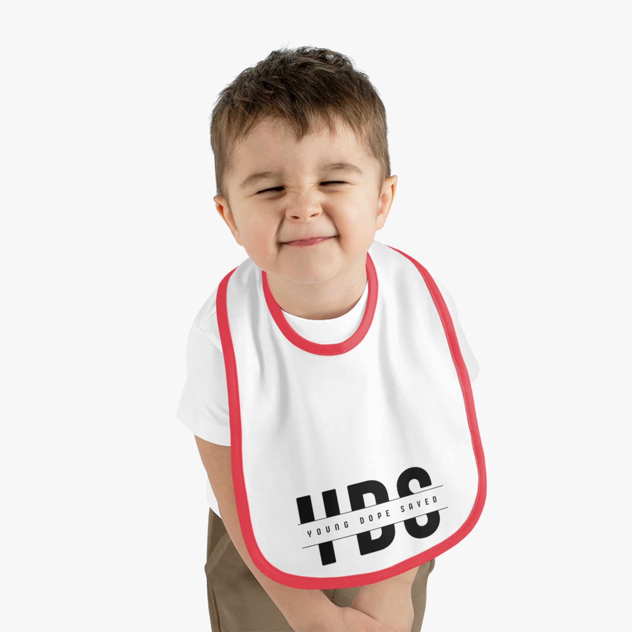 Stylish Young Dope & Saved Baby Bib for Trendy Toddlers | Unique Gift for Baby Showers, First Birthdays, or Everyday Use