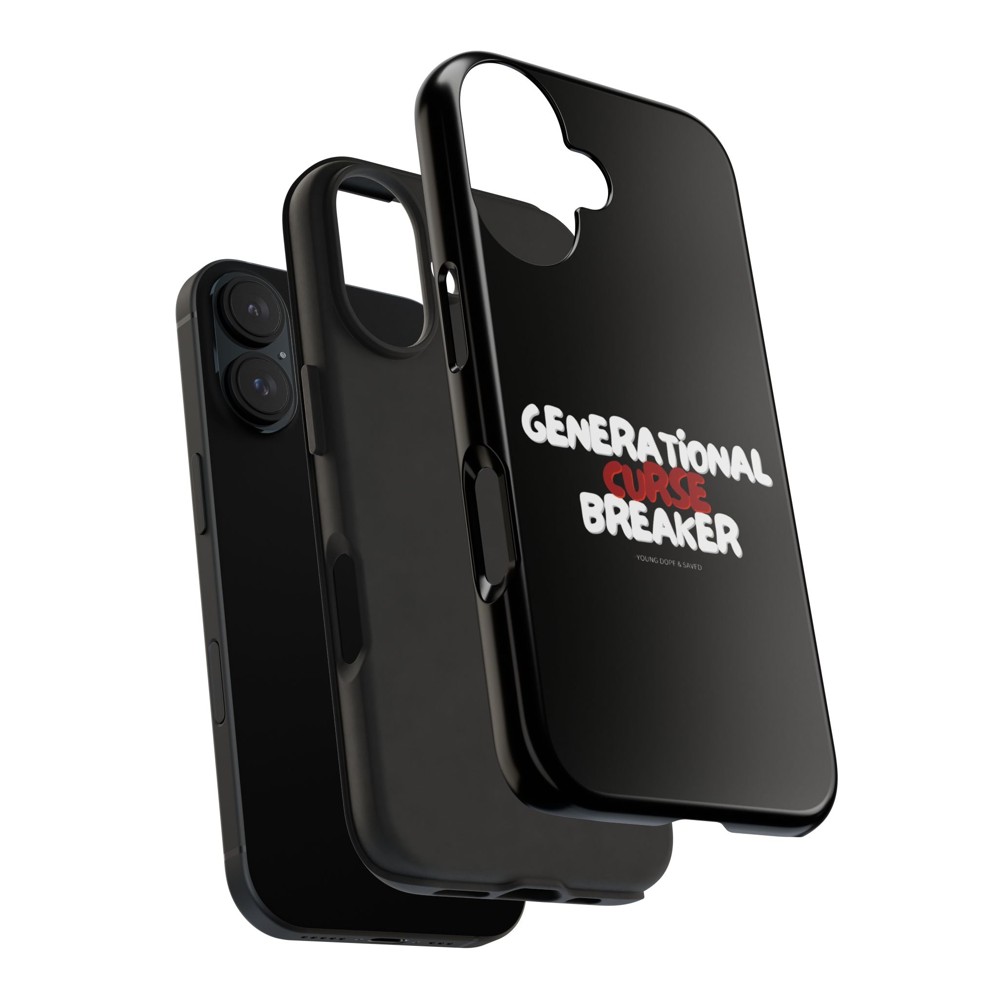 Generational Curse Breaker Tough Phone Cases, Durable Phone Cover, Gift for Millennials, Resilient Phone Case, Unique Smartphone Accessory