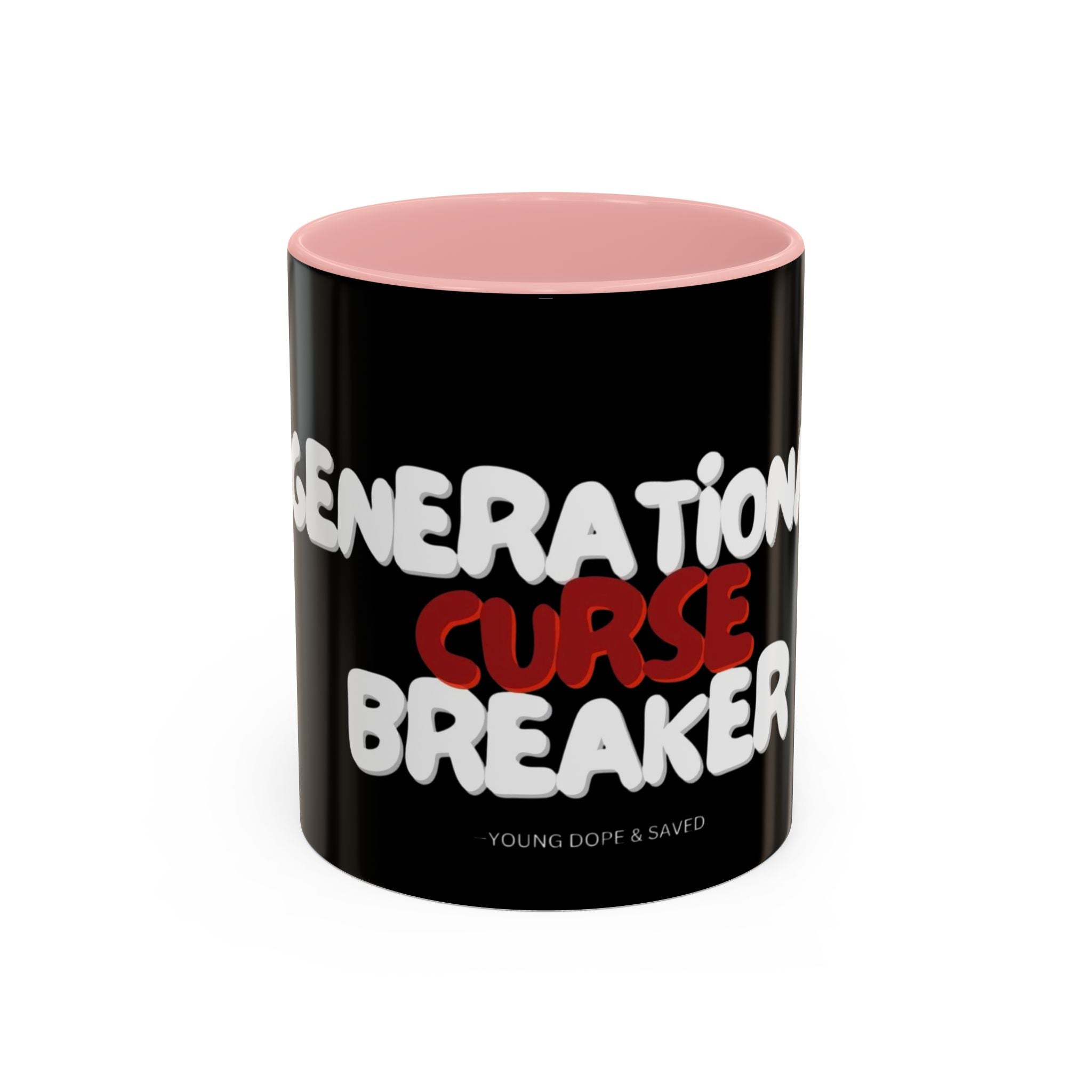 Curse Breaker Accent Coffee Mug - Faithful Daily Reminder, Inspirational Gift, Romans 10:13, Unique Coffee Cup, Religious Home Decor