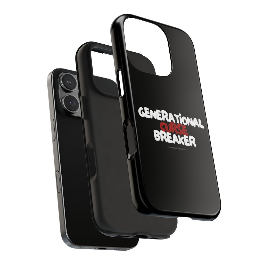 Generational Curse Breaker Tough Phone Cases, Durable Phone Cover, Gift for Millennials, Resilient Phone Case, Unique Smartphone Accessory