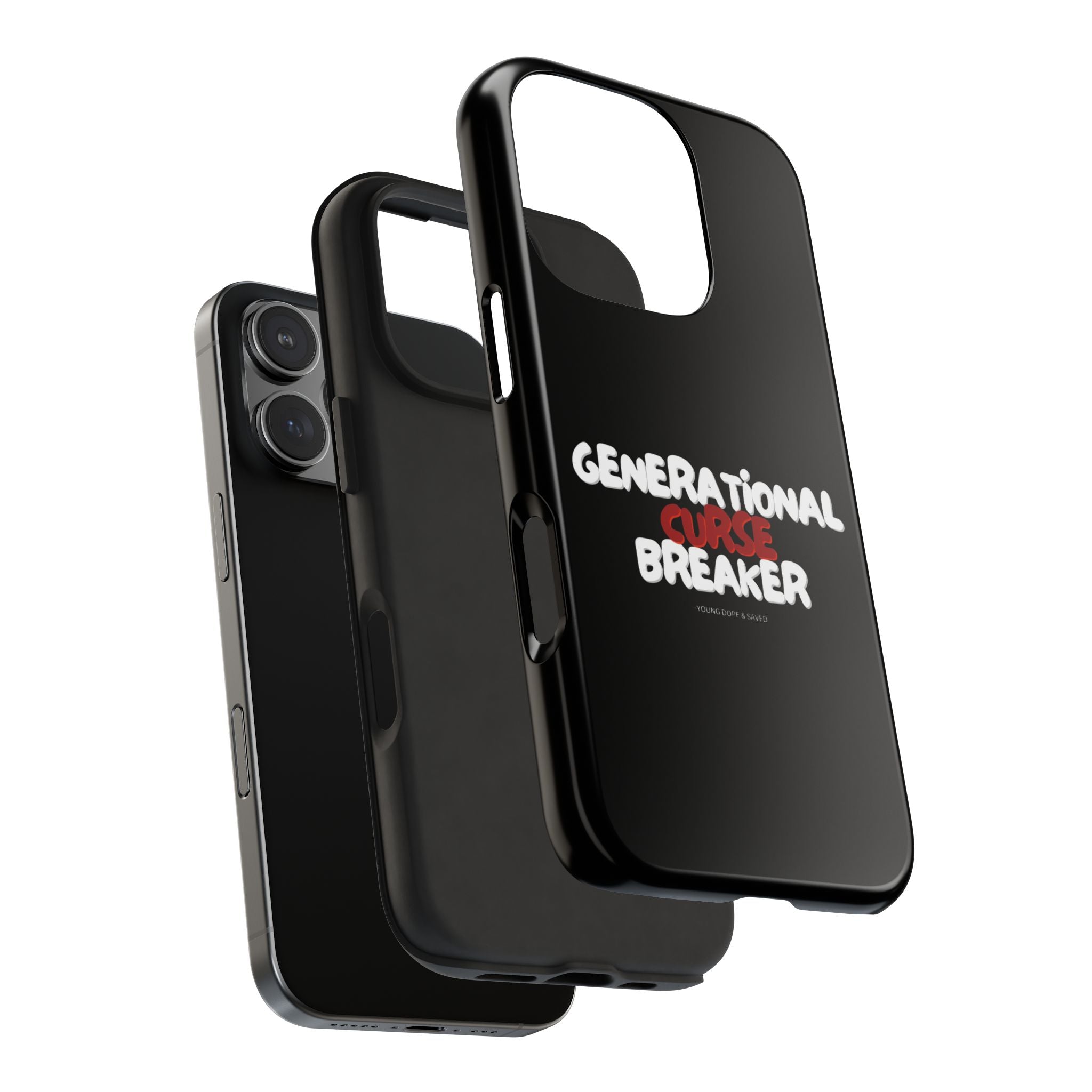 Generational Curse Breaker Tough Phone Cases, Durable Phone Cover, Gift for Millennials, Resilient Phone Case, Unique Smartphone Accessory