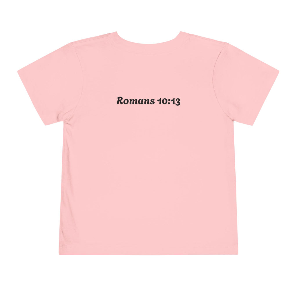 Generational Curse Breaker Toddler Short Sleeve Tee with 'Curse' Design and 'Romans 10:13' Quote, Cute Kids' Casual Top, Faith-Based Gift, Summer Essentials, [...]