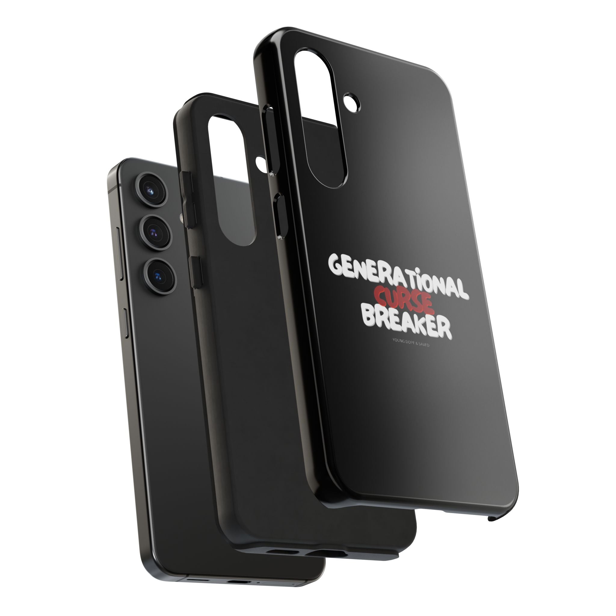 Generational Curse Breaker Tough Phone Cases, Durable Phone Cover, Gift for Millennials, Resilient Phone Case, Unique Smartphone Accessory