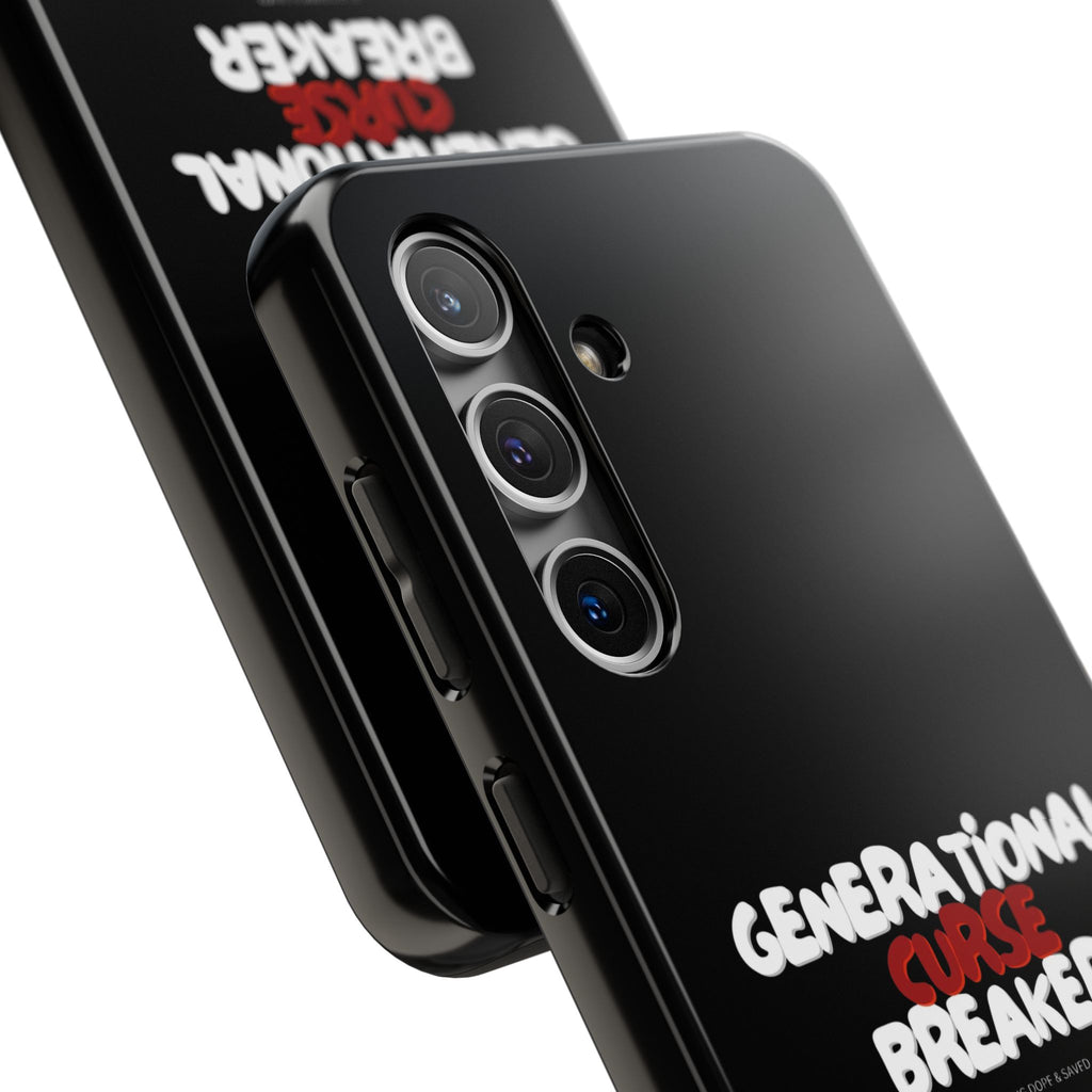 Generational Curse Breaker Tough Phone Cases, Durable Phone Cover, Gift for Millennials, Resilient Phone Case, Unique Smartphone Accessory