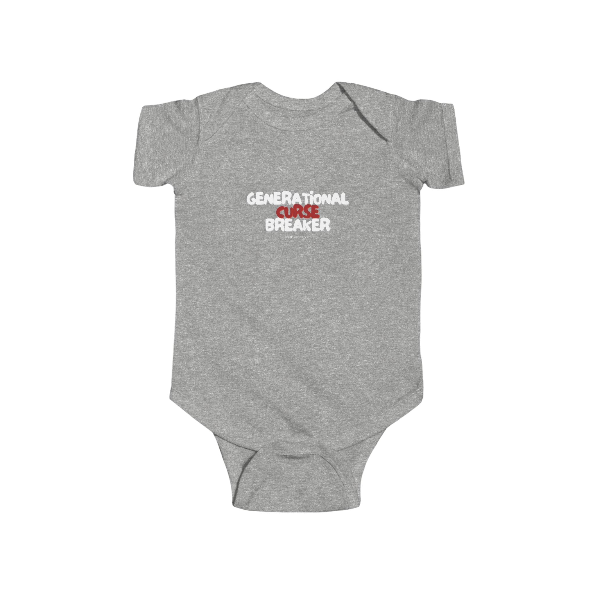 Generational Curse Breaker Cute Baby Bodysuit with Inspirational Quote | Christian Gift for Infants, Baby Shower, Newborn Outfit, Toddler Clothes, Religious Babywear