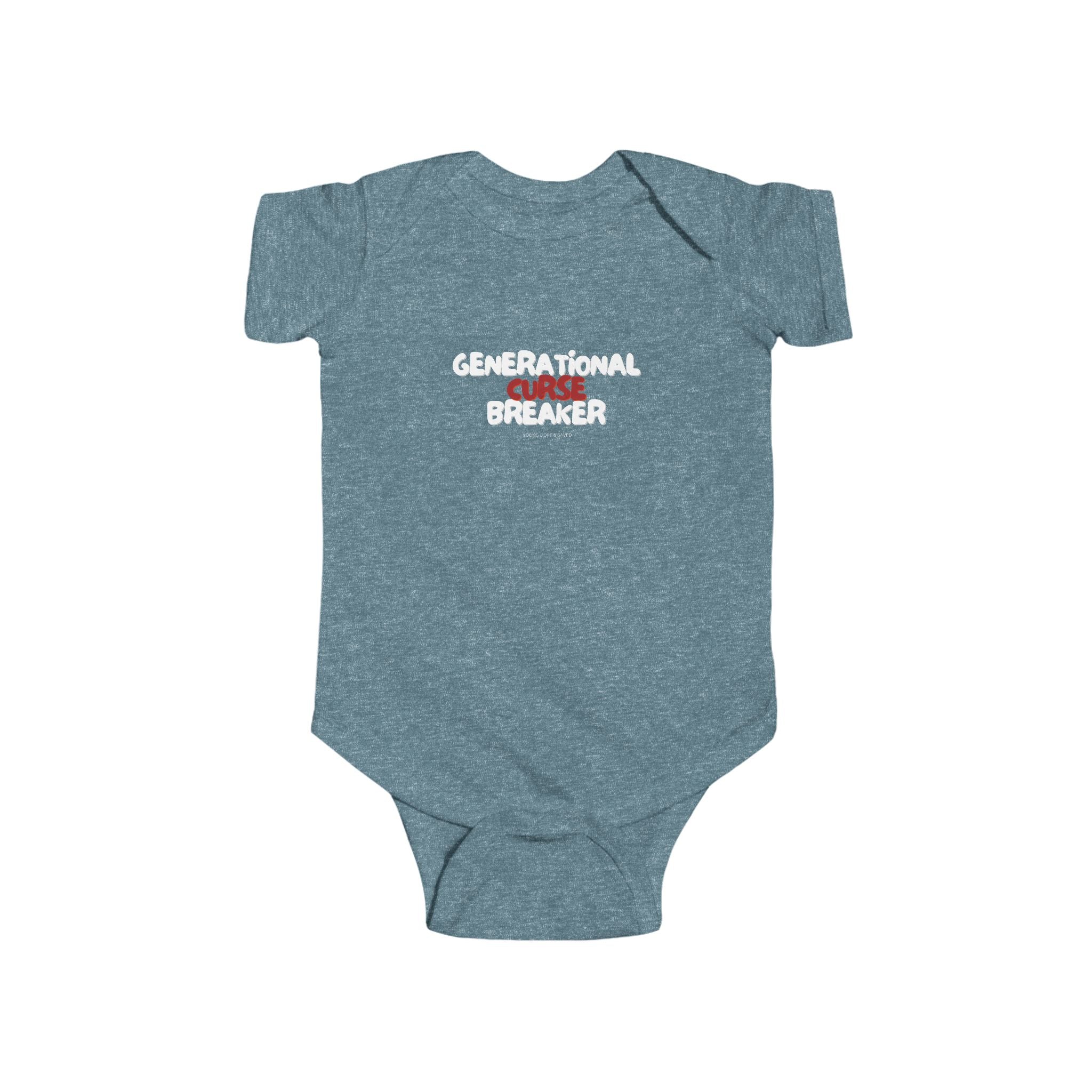 Generational Curse Breaker Cute Baby Bodysuit with Inspirational Quote | Christian Gift for Infants, Baby Shower, Newborn Outfit, Toddler Clothes, Religious Babywear