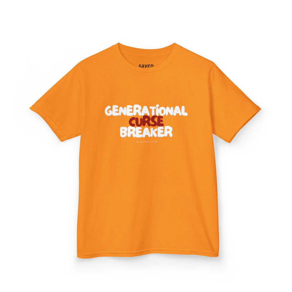 Generational Curse Breaker Inspirational Kids Tee with Scripture, Youth Casual Wear, Faith-Based Gift, Religious Kids Apparel, Cute Christian Shirt