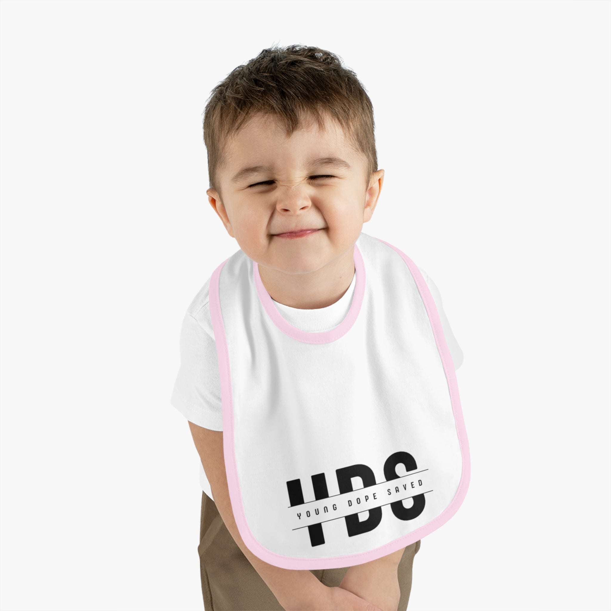 Stylish Young Dope & Saved Baby Bib for Trendy Toddlers | Unique Gift for Baby Showers, First Birthdays, or Everyday Use
