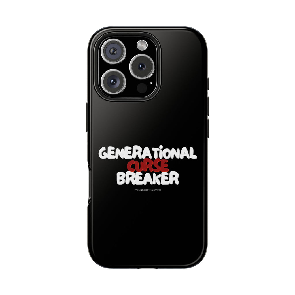 Generational Curse Breaker Tough Phone Cases, Durable Phone Cover, Gift for Millennials, Resilient Phone Case, Unique Smartphone Accessory