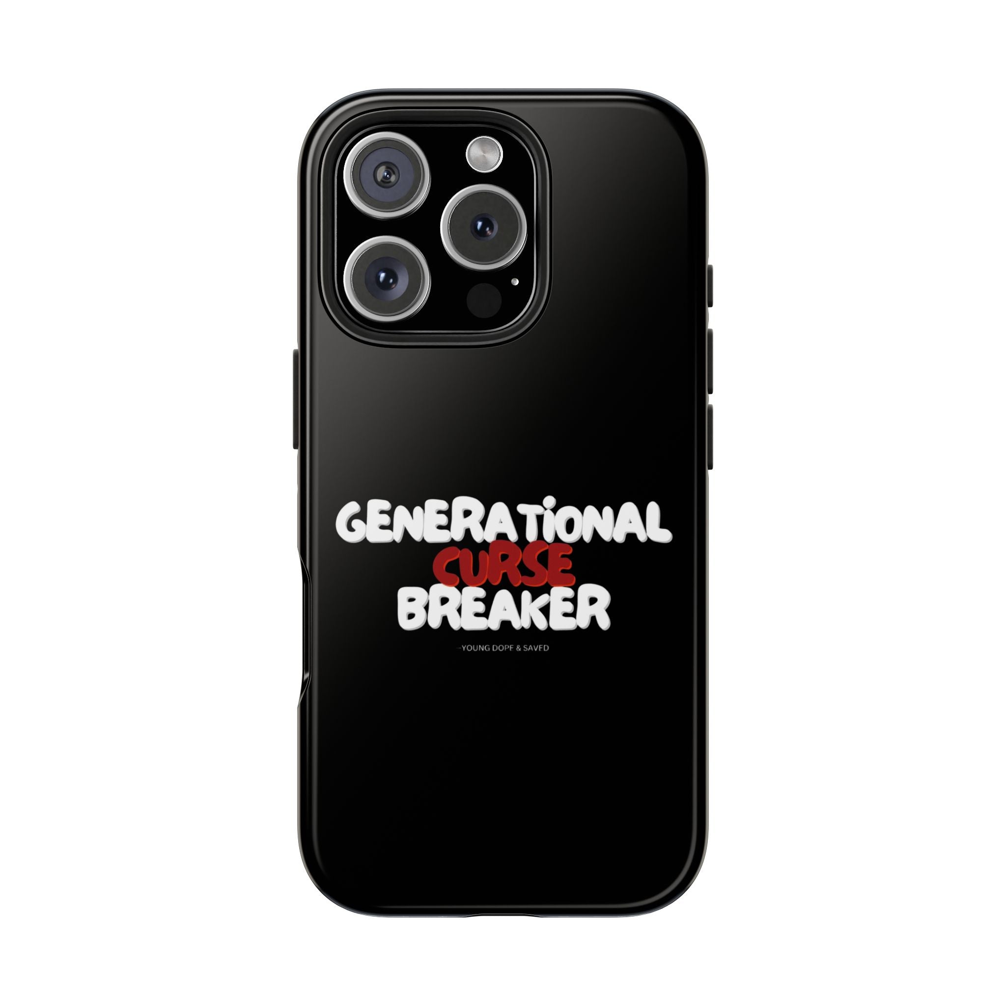Generational Curse Breaker Tough Phone Cases, Durable Phone Cover, Gift for Millennials, Resilient Phone Case, Unique Smartphone Accessory