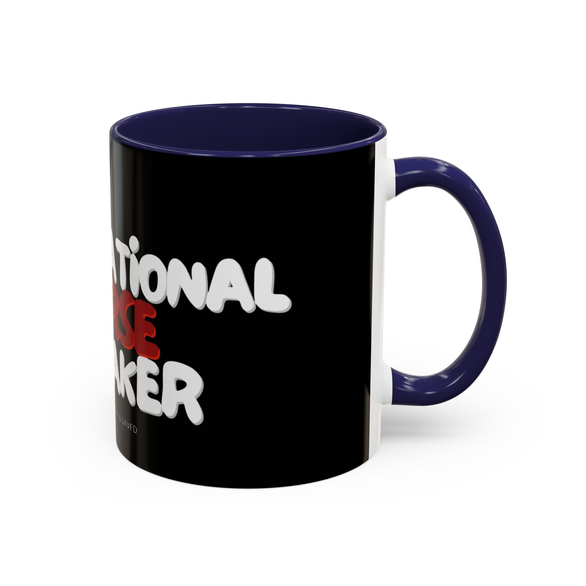 Curse Breaker Accent Coffee Mug - Faithful Daily Reminder, Inspirational Gift, Romans 10:13, Unique Coffee Cup, Religious Home Decor