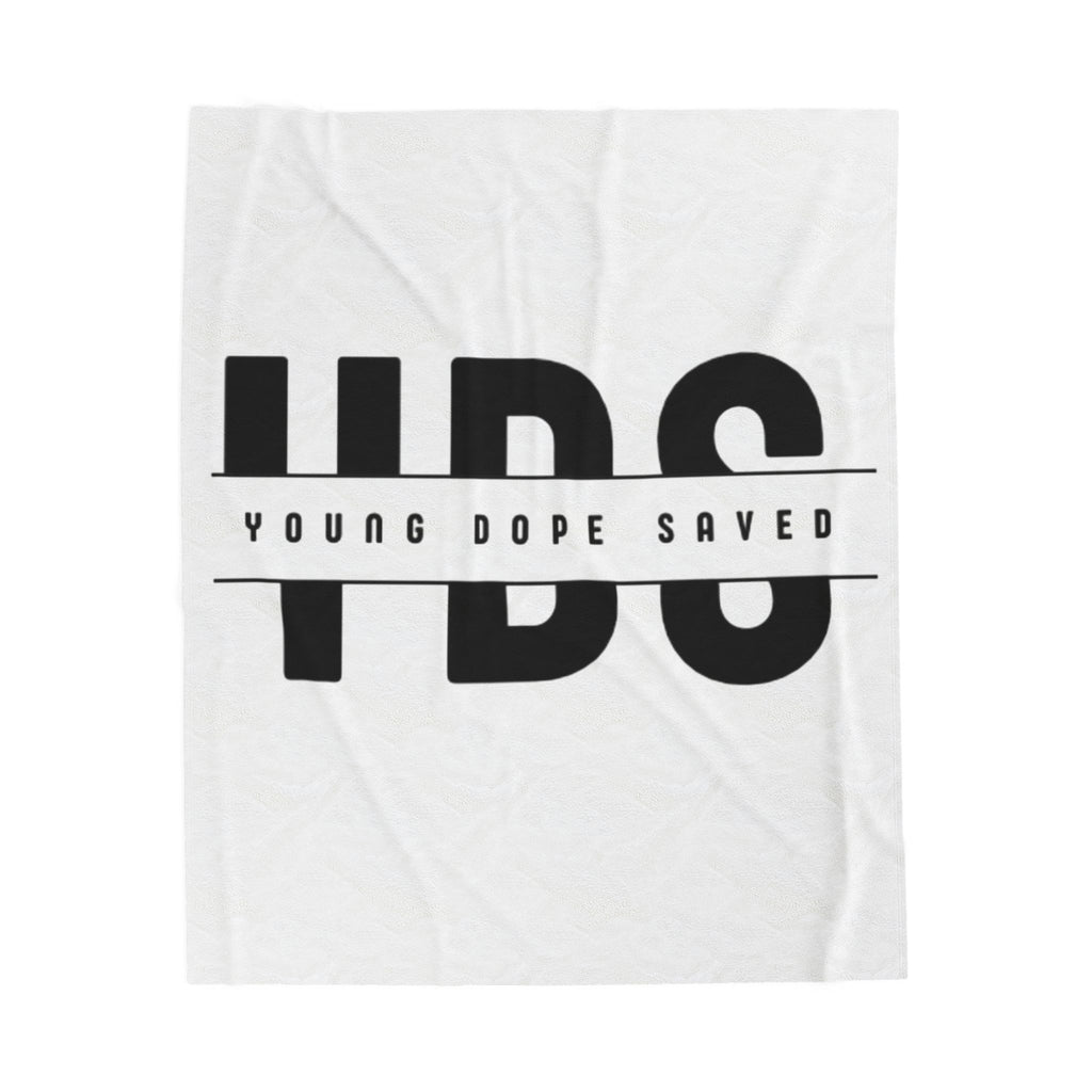 Cozy Velveteen Plush Young Dope & Saved Blanket - Soft Throw for Home, Travel, Gifts, Living Room Decor, Young Dope Saved Design