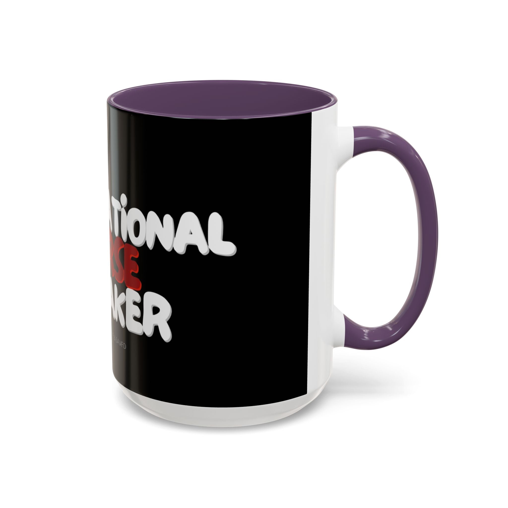 Curse Breaker Accent Coffee Mug - Faithful Daily Reminder, Inspirational Gift, Romans 10:13, Unique Coffee Cup, Religious Home Decor