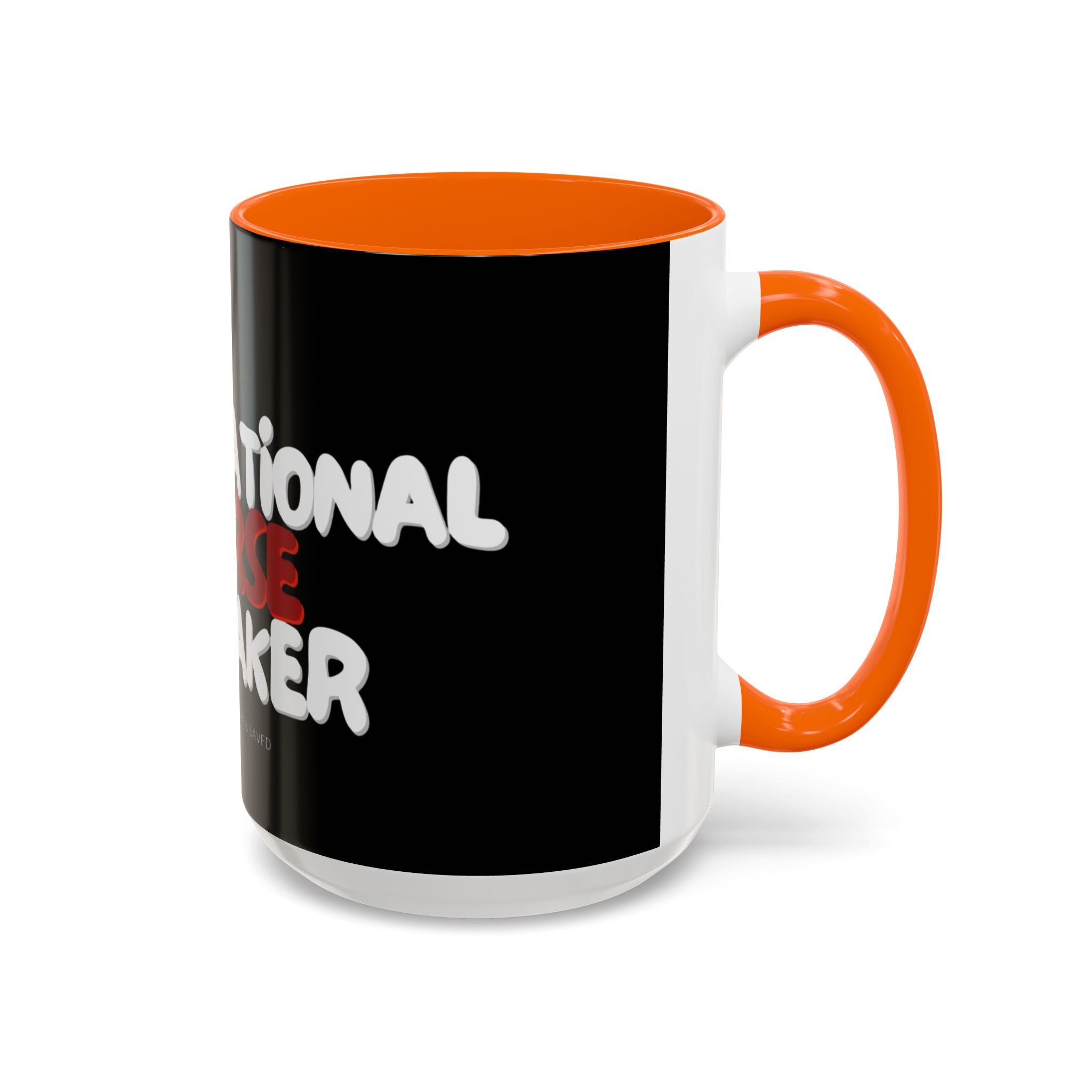 Curse Breaker Accent Coffee Mug - Faithful Daily Reminder, Inspirational Gift, Romans 10:13, Unique Coffee Cup, Religious Home Decor